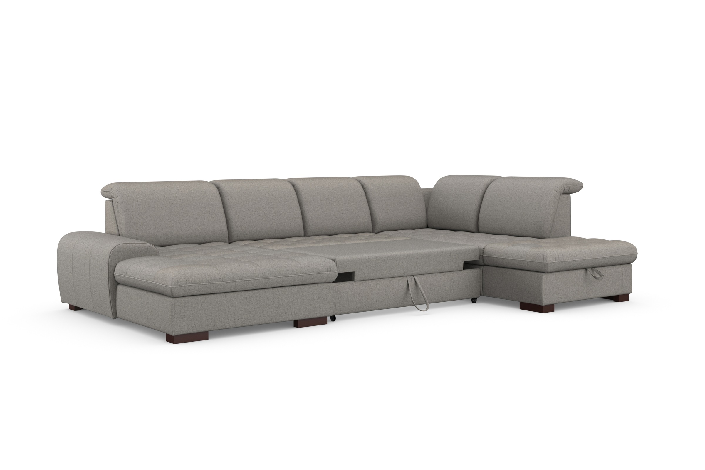 sit&more Wohnlandschaft »Luxor U-Form«, wahlweise mit Bettfunktion, Bettkasten und Kopfteilverstellung