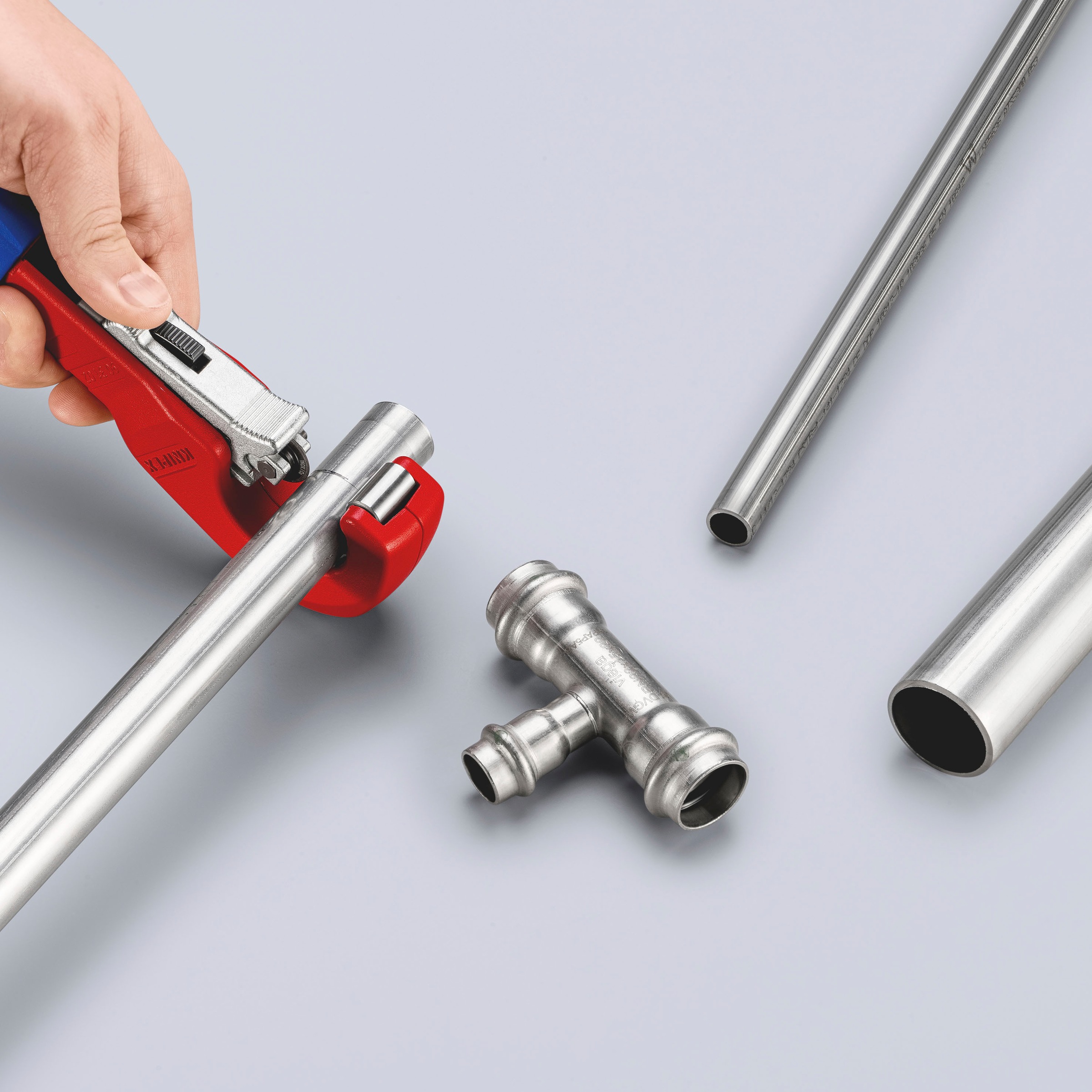 Knipex Rohrschneider »90 31 02 BK TubiX® (SB-Karte/Blister)«, 180 mm