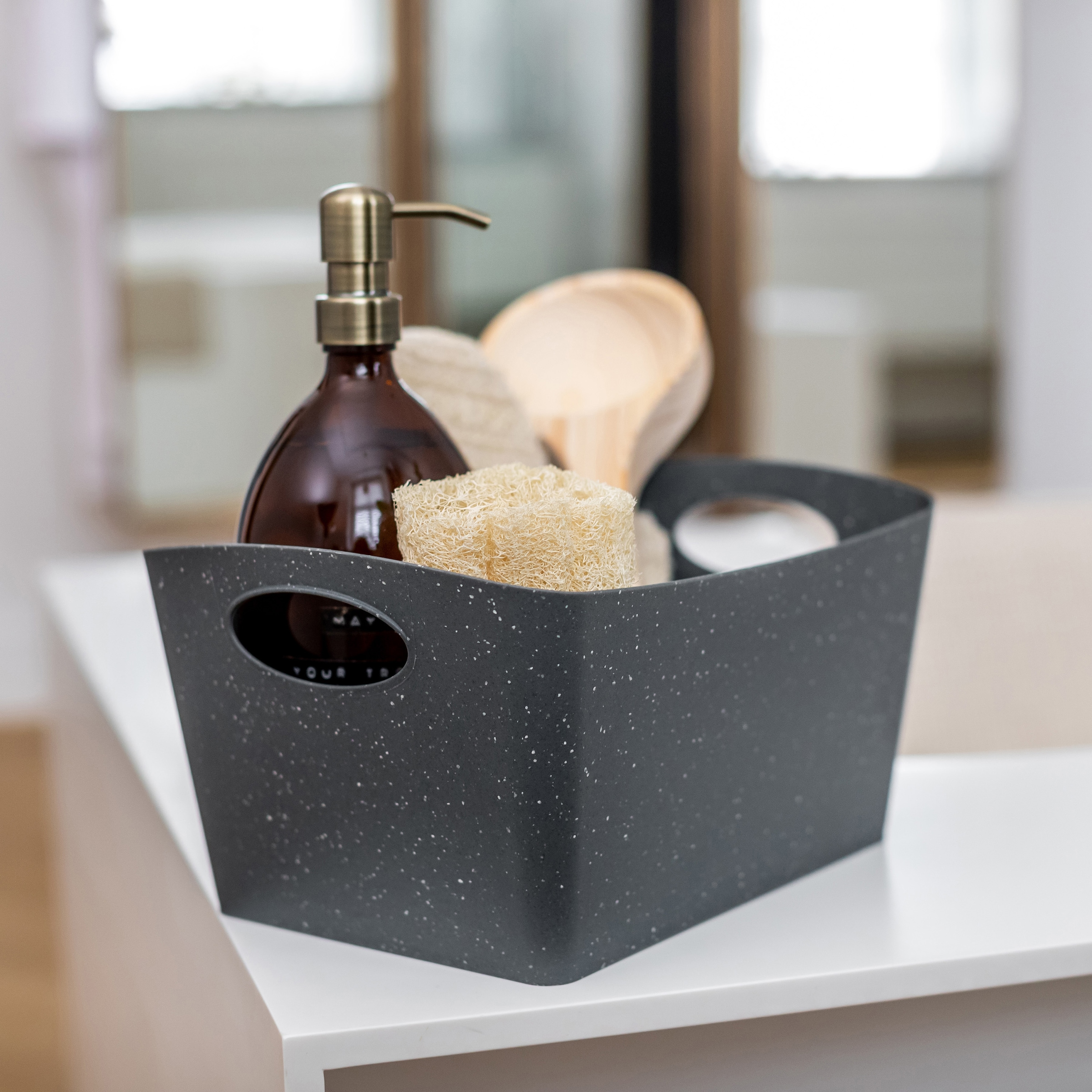 KOZIOL Organizer »BOXXX M«, (Set, 2 St.), Aufbewahrungsbox, Made in Germany, 100% recyceltes Material, 3,5 Liter