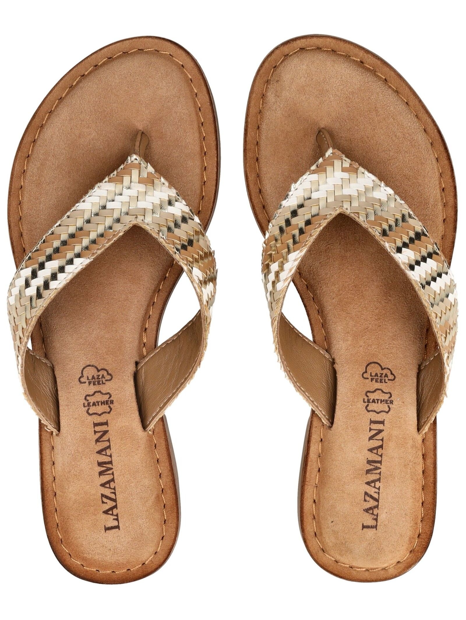 Lazamani Zehentrenner »Lazamani Zehensteg Leder/Textil«