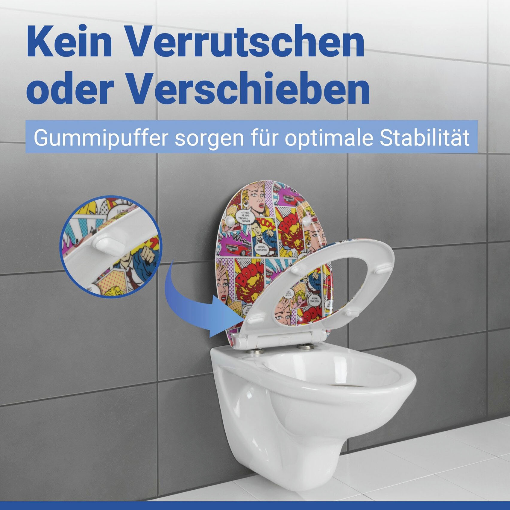 WENKO WC-Sitz »Pop-Art«