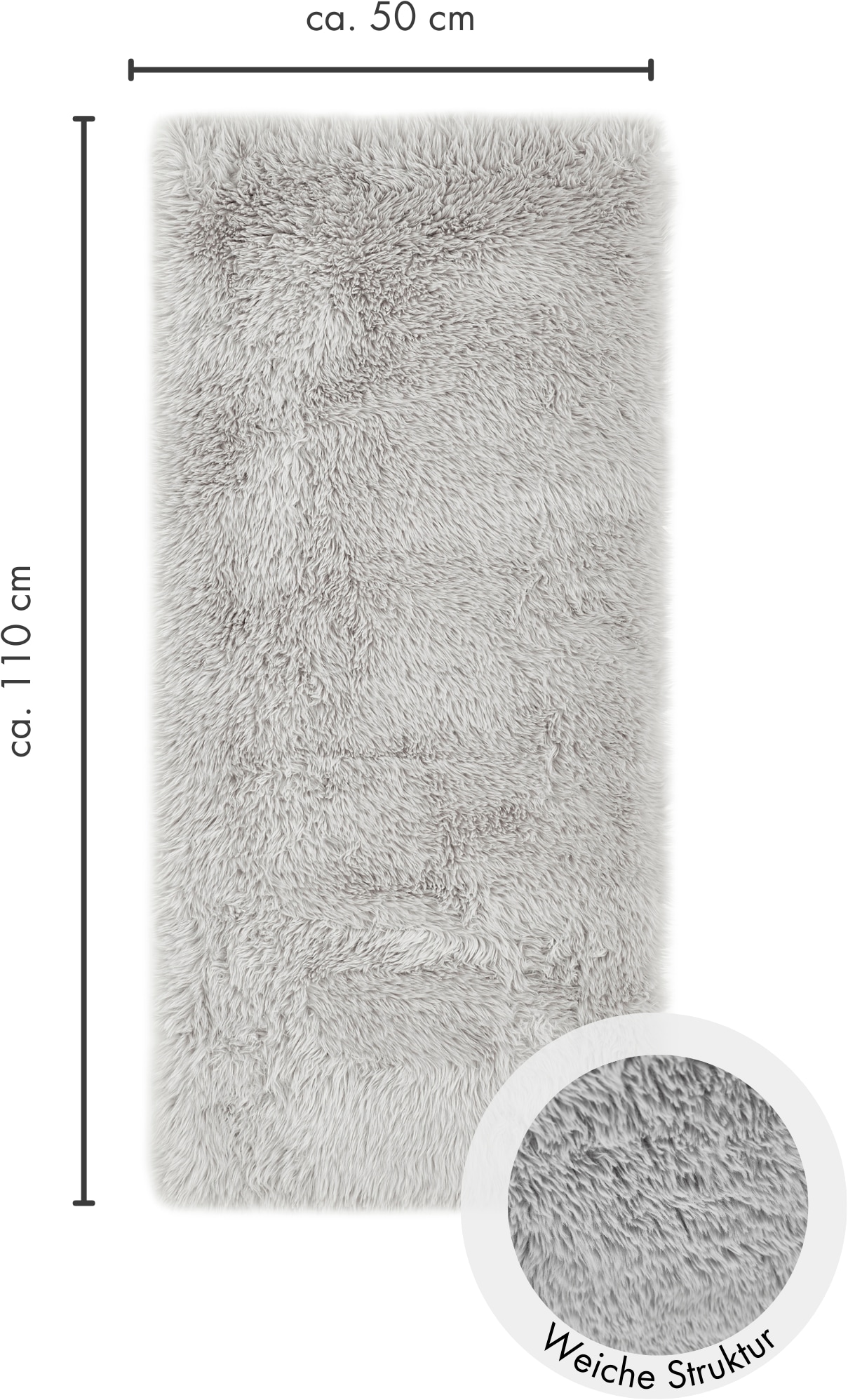 Andiamo Teppich »Alpa« rechteckig 36 mm Höhe Uni Farben, Microfaser, besonders weich & kuschelig, Schlafzimmer