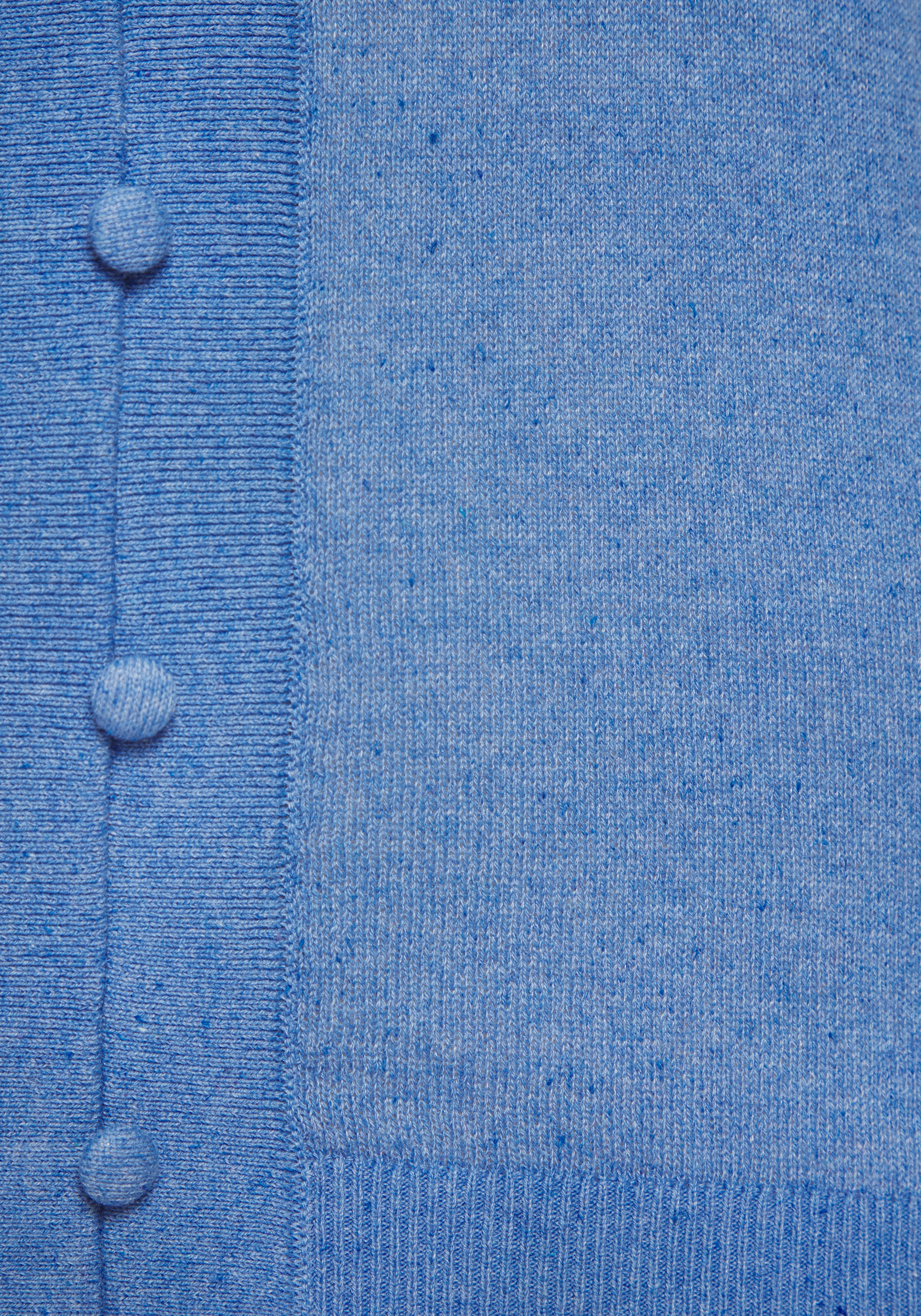 Vivance Stricktop »mit Zierknopfleiste«, aus weicher Strickqualität mit Baumwolle