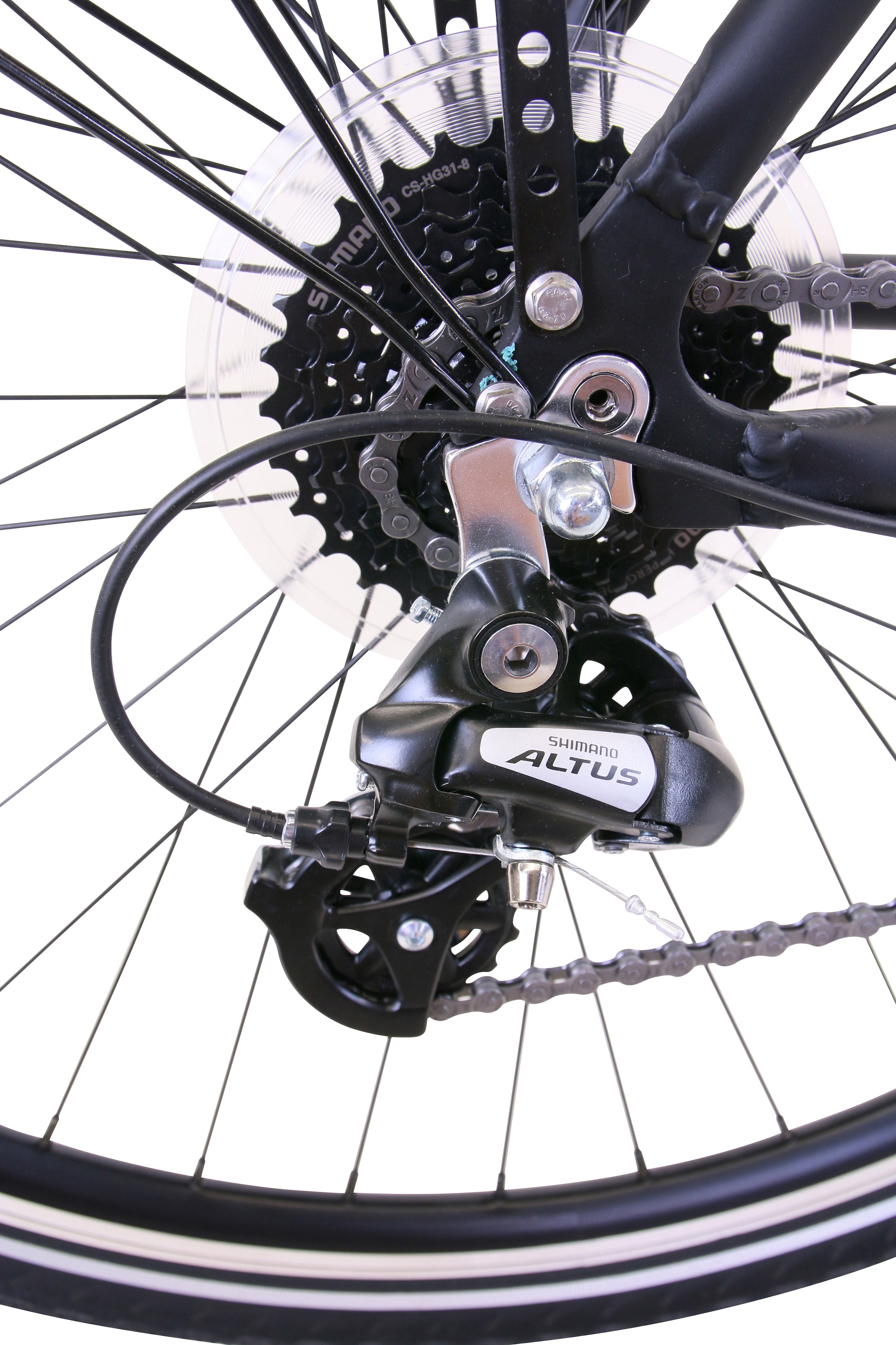 HAWK Bikes Trekkingrad »Trekking Gent Premium Black«, 24 Gang, microSHIFT, für Herren