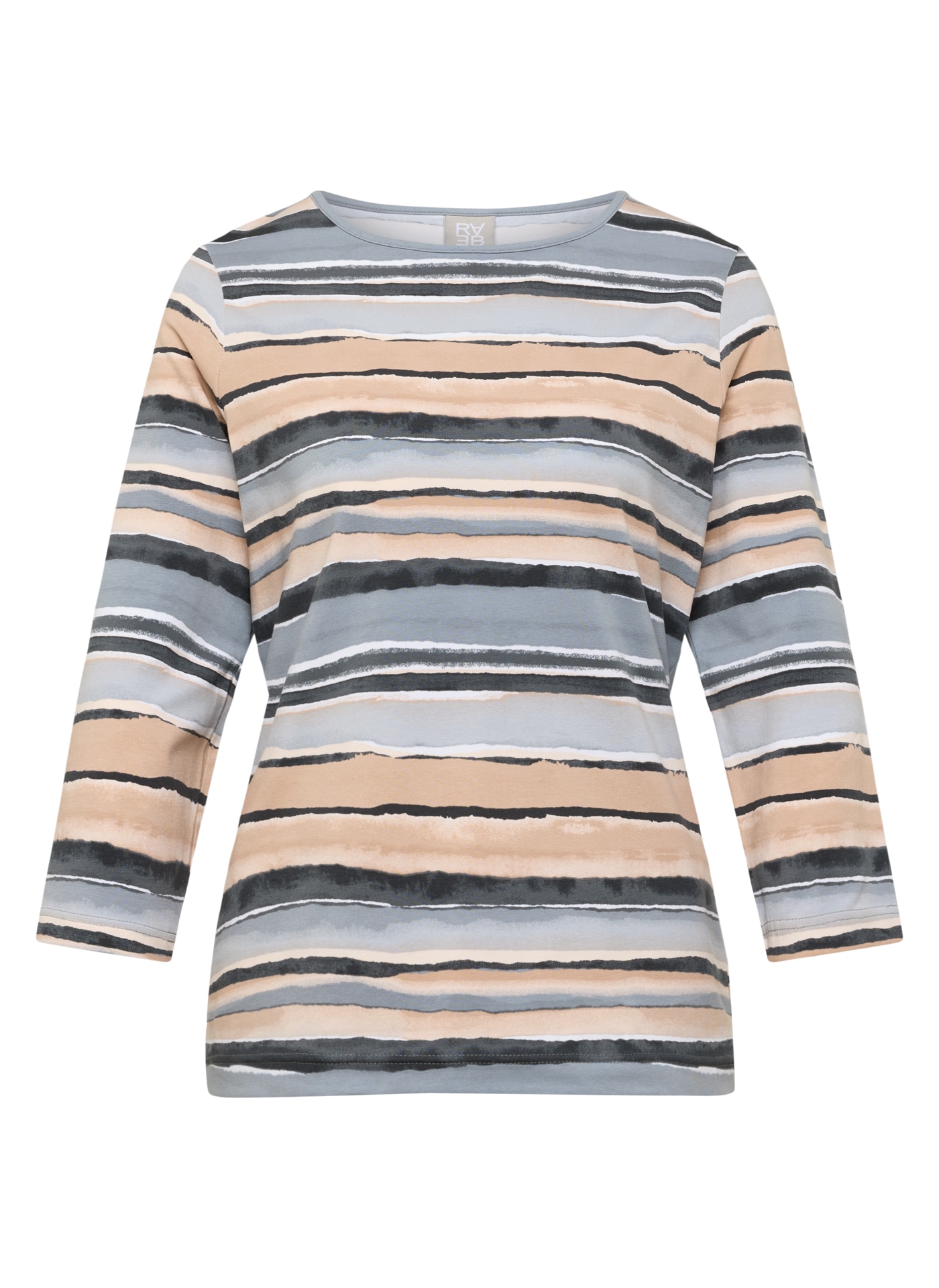 Rabe 3/4-Arm-Shirt in Streifen-Optik