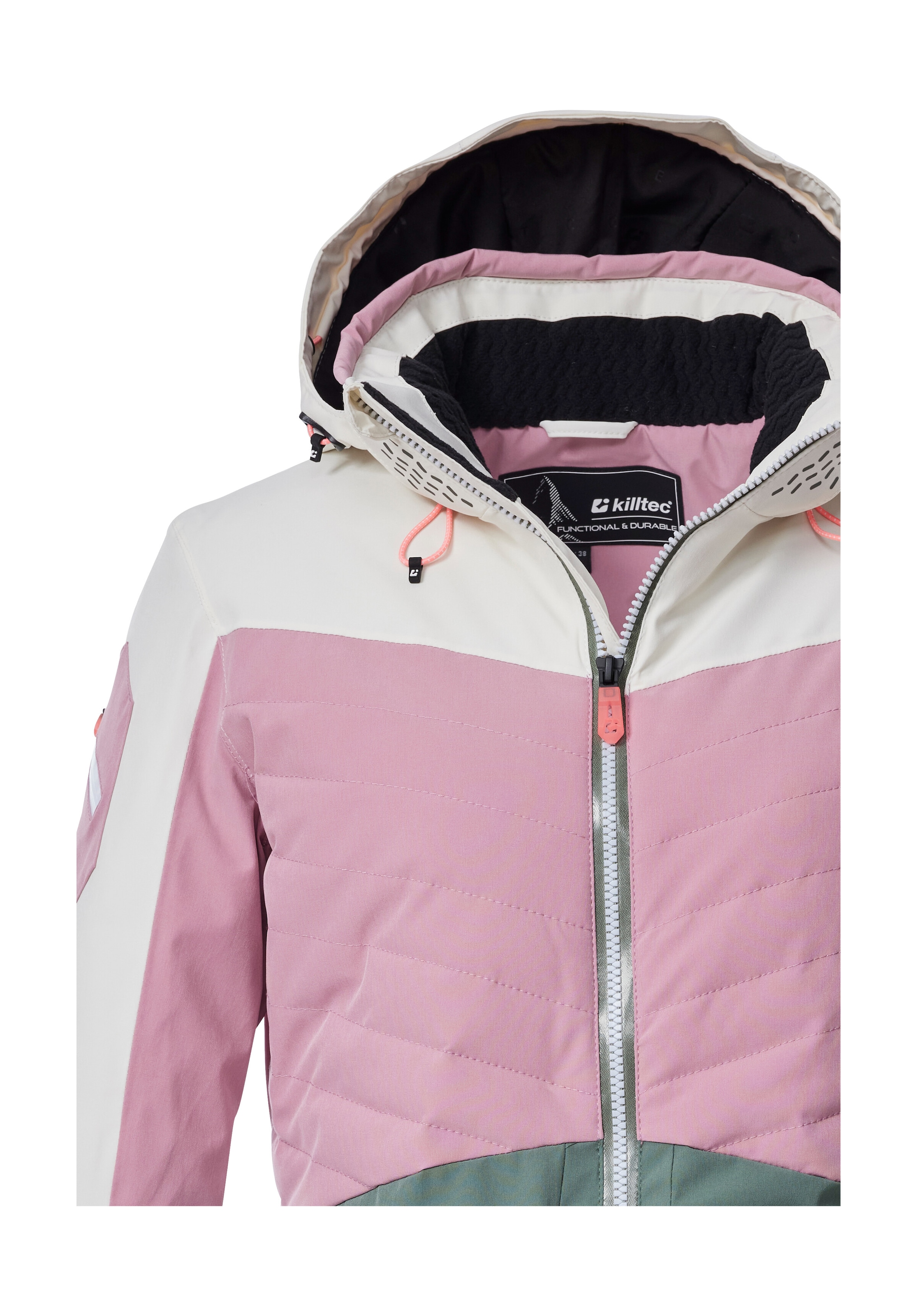 Killtec Skijacke »KSW 30 WMN SKI JCKT« Damen Skijacke: wasserdicht, atmungsaktiv, Colourblock-Design