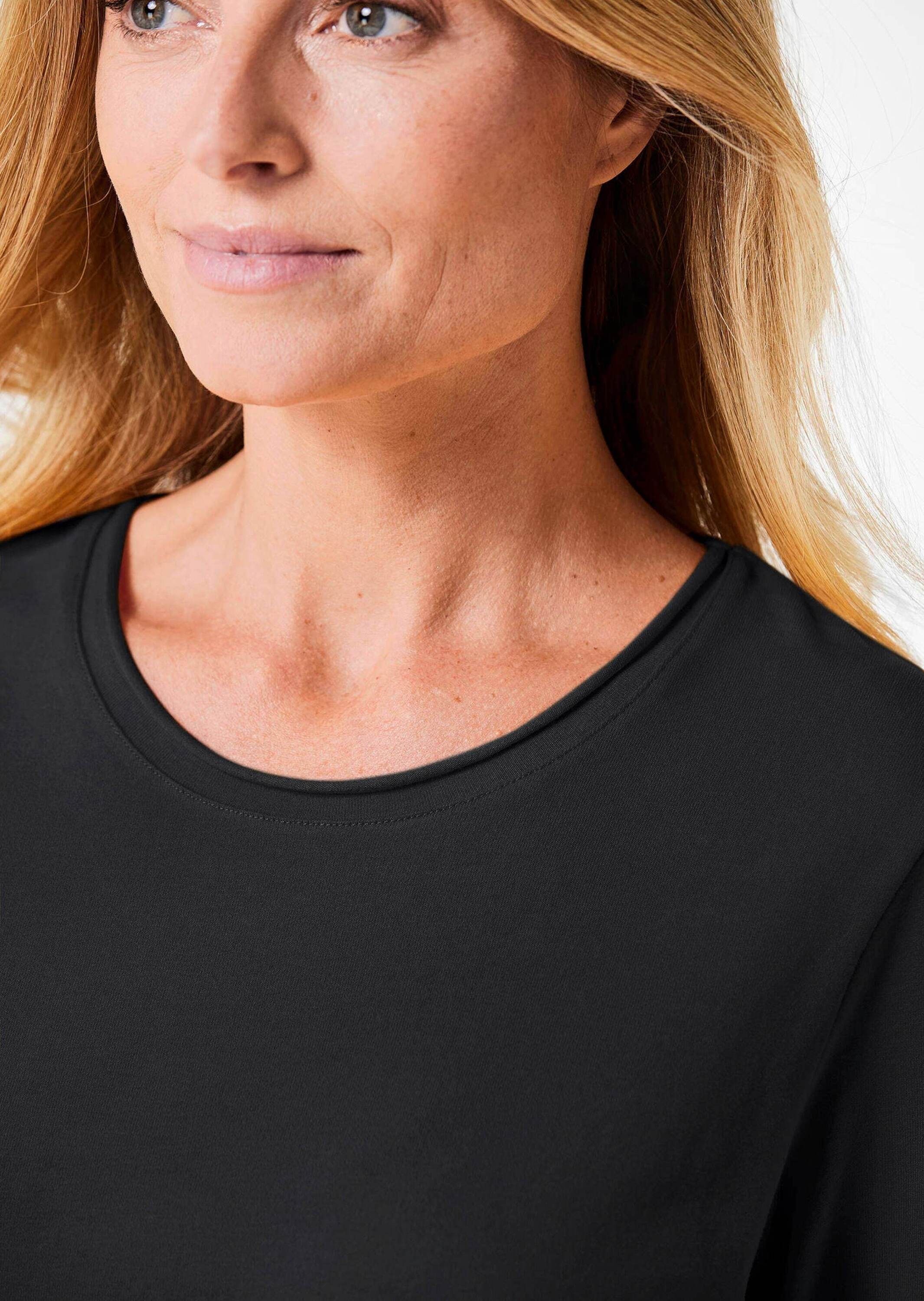 GOLDNER Longpullover »Shirt T-Shirt mit Rundhals«