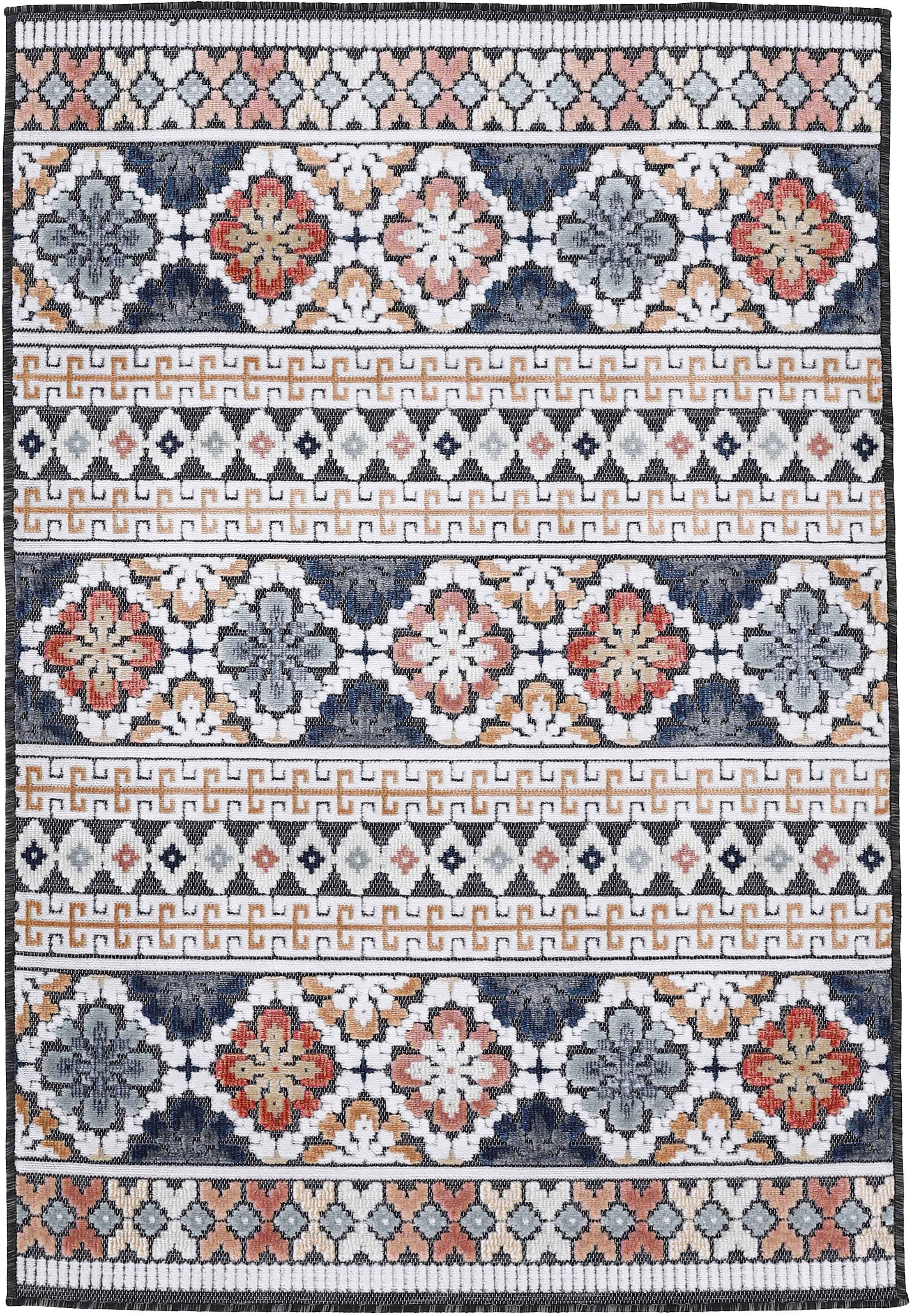 carpetfine Teppich "Deja 103" rechteckig 4 Höhe robustes Flachgewebe, Motiv günstig online kaufen