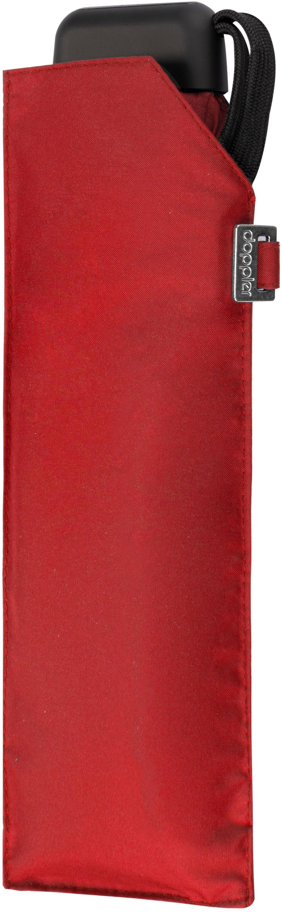 BAUR »Carbonsteel doppler® Slim online | bestellen uni, Mini Taschenregenschirm Red«