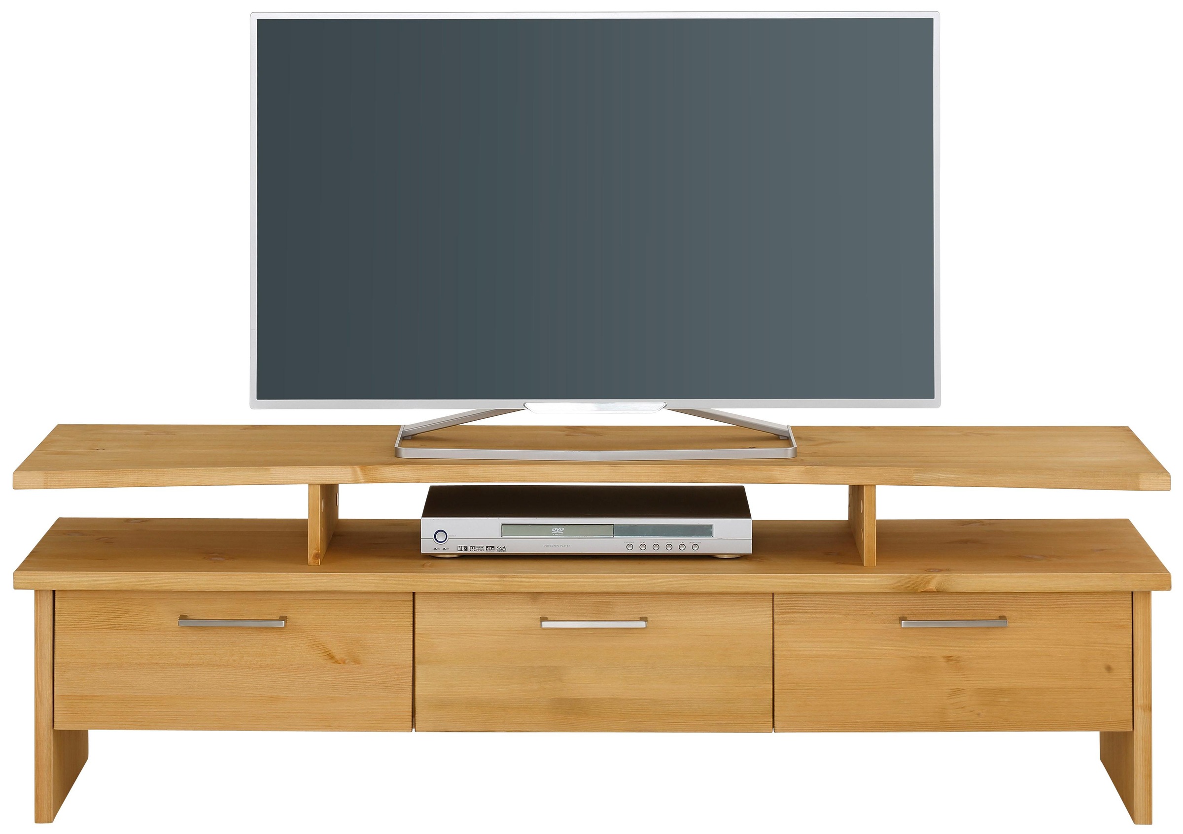 Home affaire TV-Board "Ixo", Breite 148 cm, mit 3 Schubladen, aus masiver Kiefer, FSC