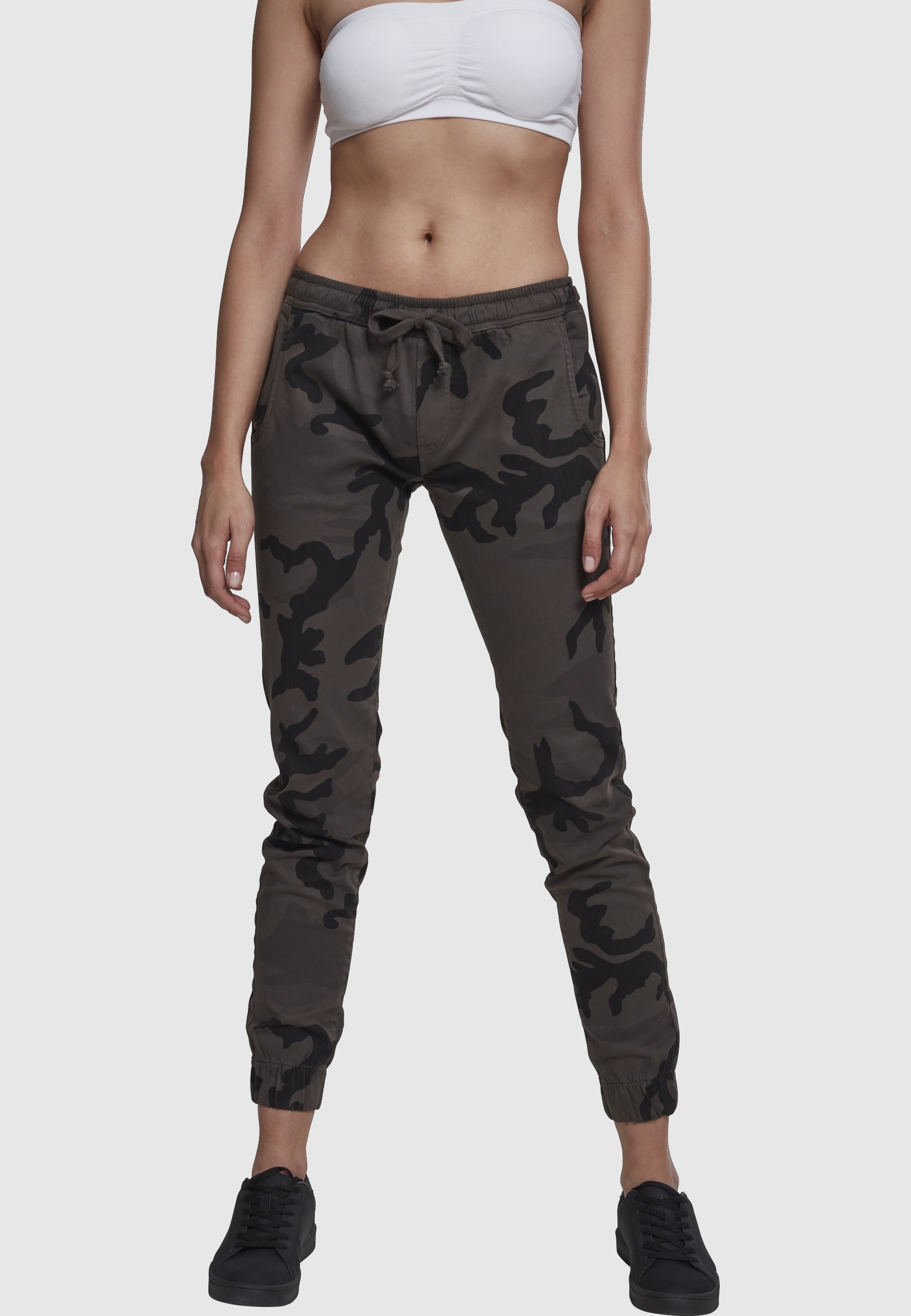 URBAN CLASSICS Cargohose »Urban Classics Damen Ladies Camo Jogging Pants«
