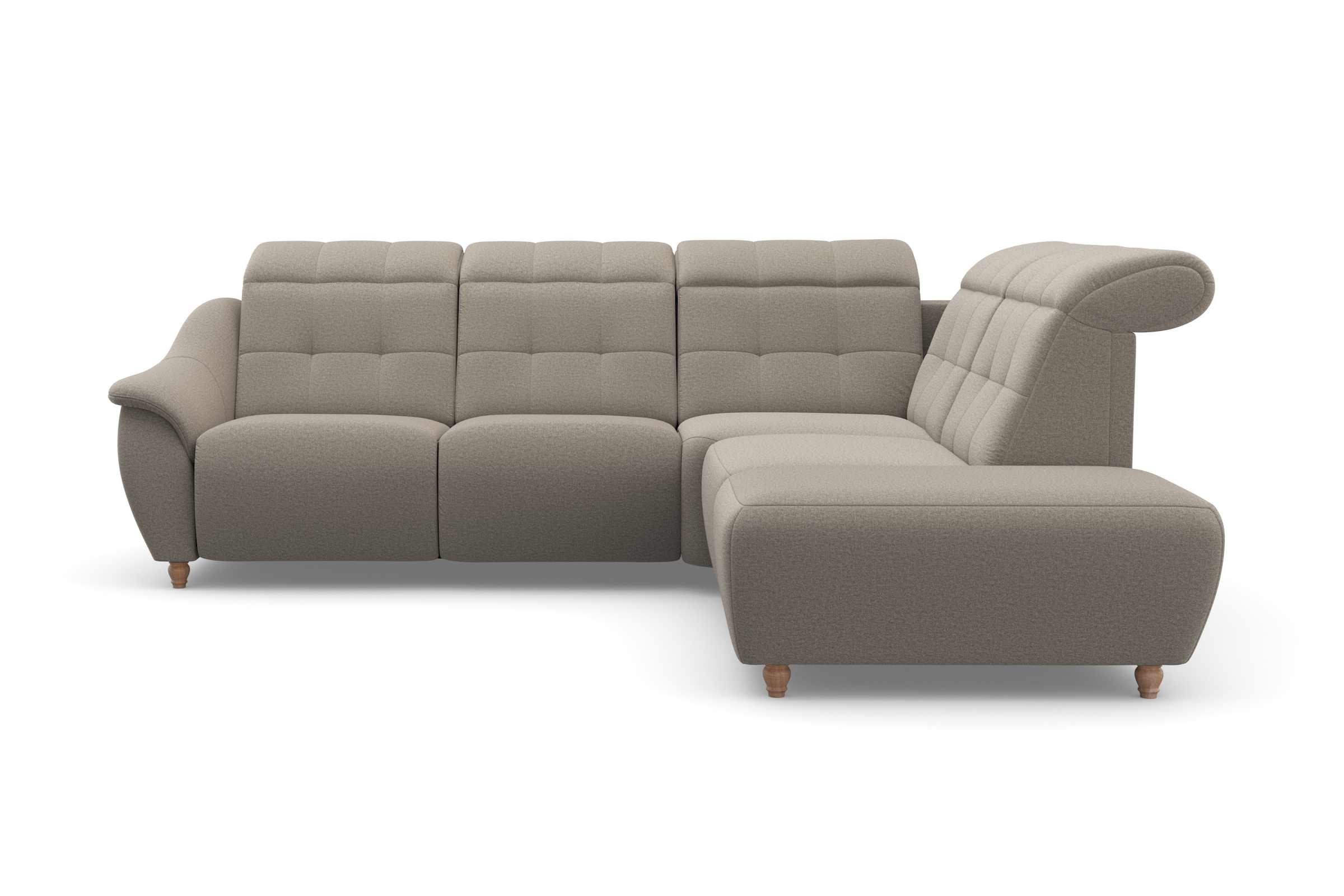 Home affaire Ecksofa »Boston L-Form«, Kopfteilverstellung an jeder Sitzfläche, wahlweise Relaxfunktion