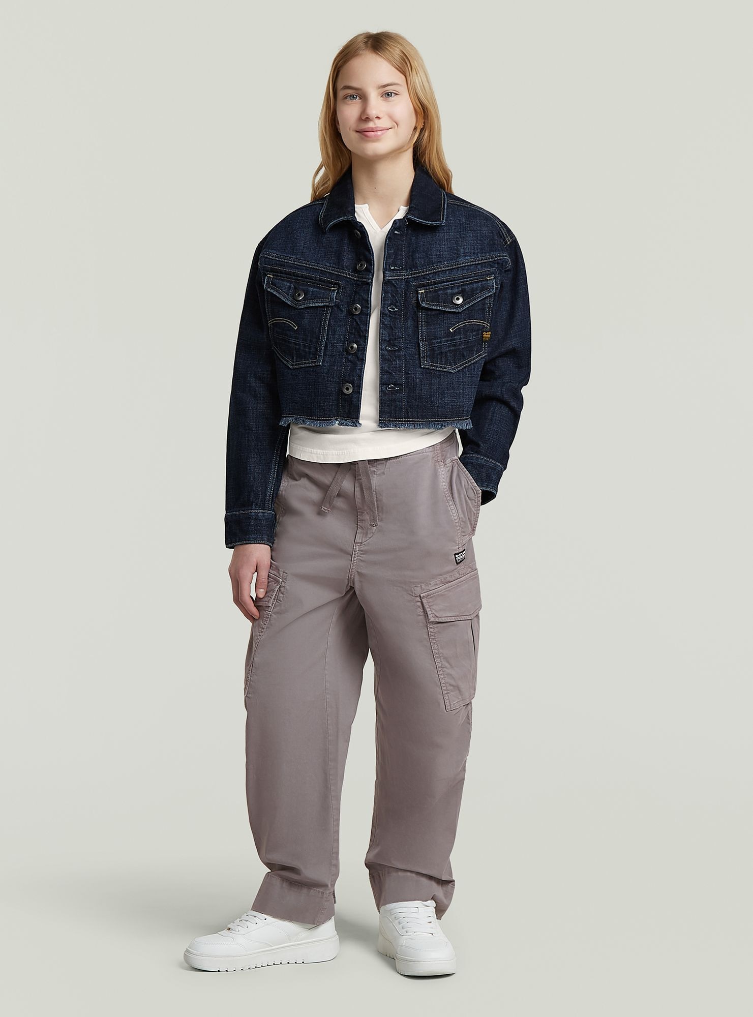 G-STAR Outdoorjacke »Girls Cropped Denim Jacke«