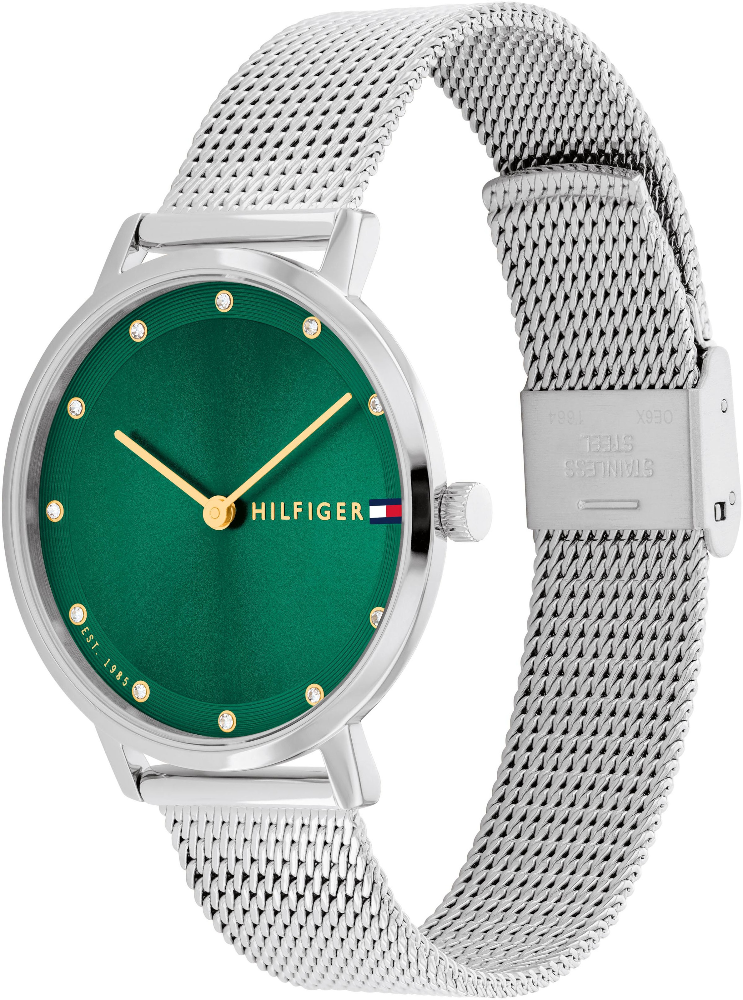 Tommy Hilfiger Quarzuhr »PIPPA«, Armbanduhr, Damenuhr, analog, Edelstahlarmband