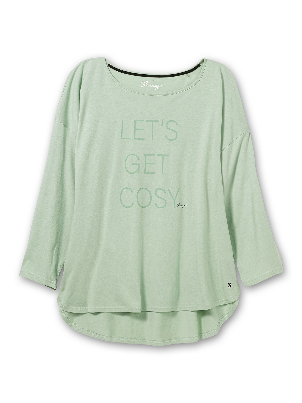 Sheego Yoga & mit Rückenpartie Relax Shirt Größen«, für kaufen verlängerter | BAUR »Große