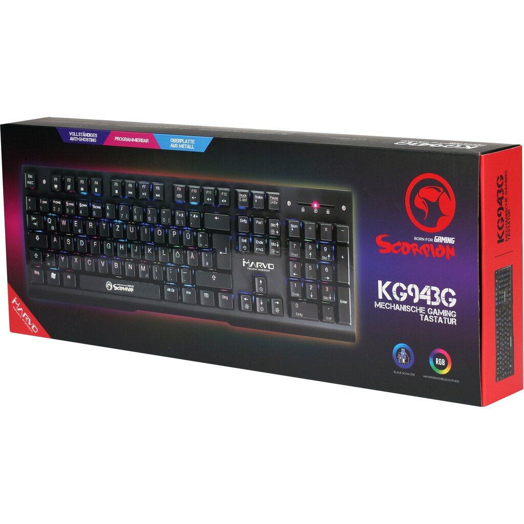 MARVO Eingabegeräte-Set »Midcore Gamer Kit Beta KG943G/M399«