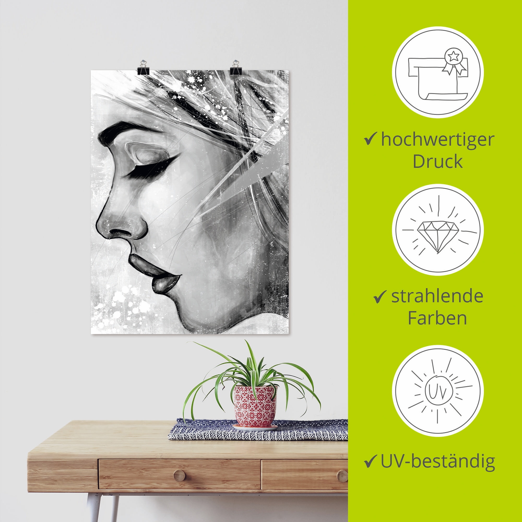 Artland Wandbild »By my side«, Portrait, (1 St.), als Leinwandbild, Poster in verschied. Größen