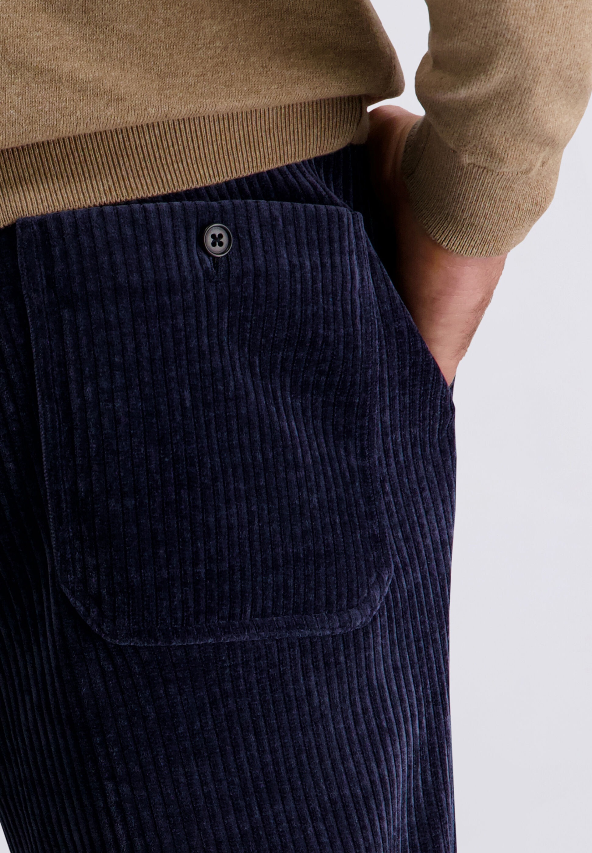 Pierre Cardin Anzughose »Rick«  mit abgestepptem Saum
