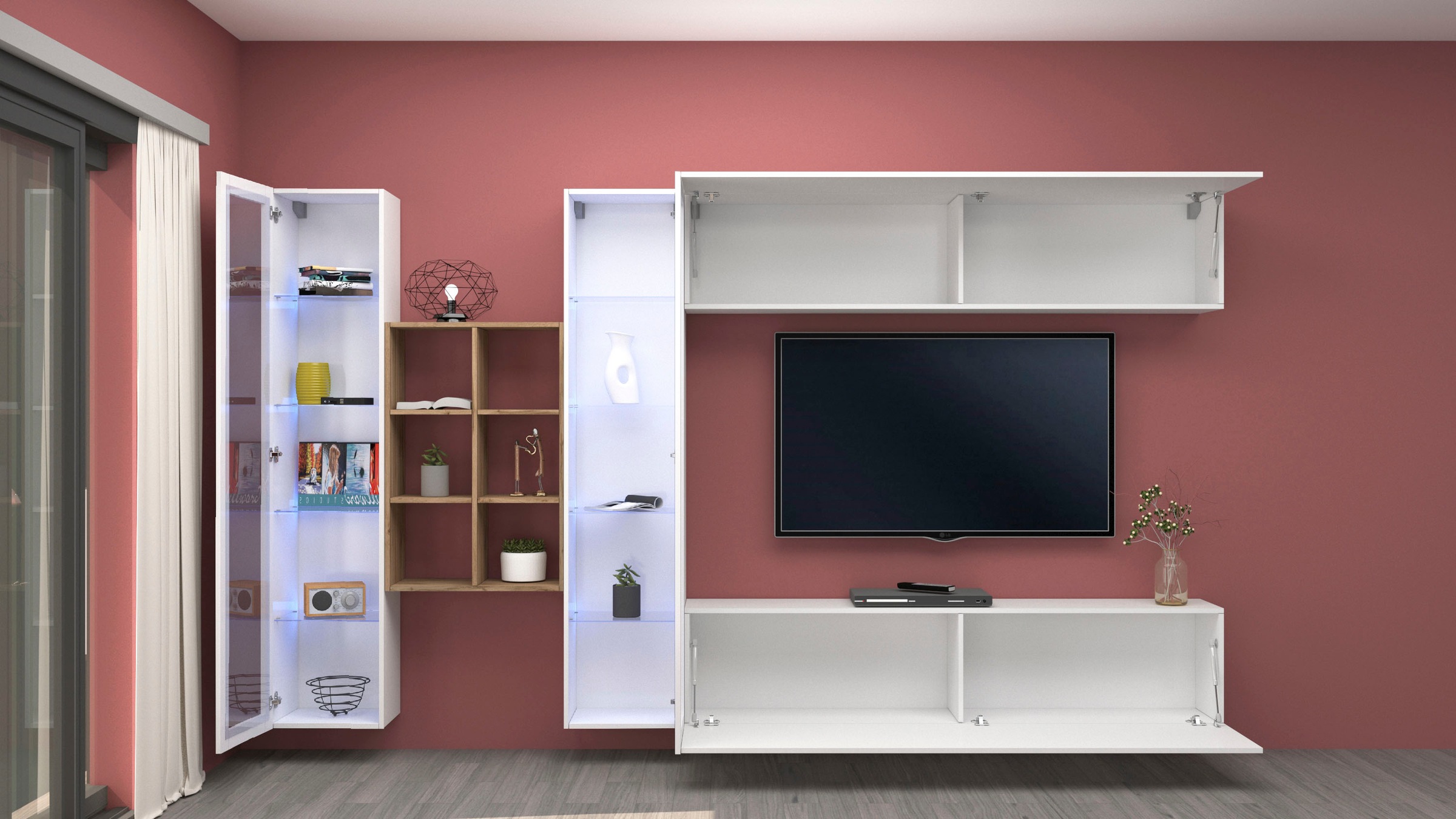 Thumbnail - INOSIGN Wohnwand "Maruska" 1 Stk. tlg.