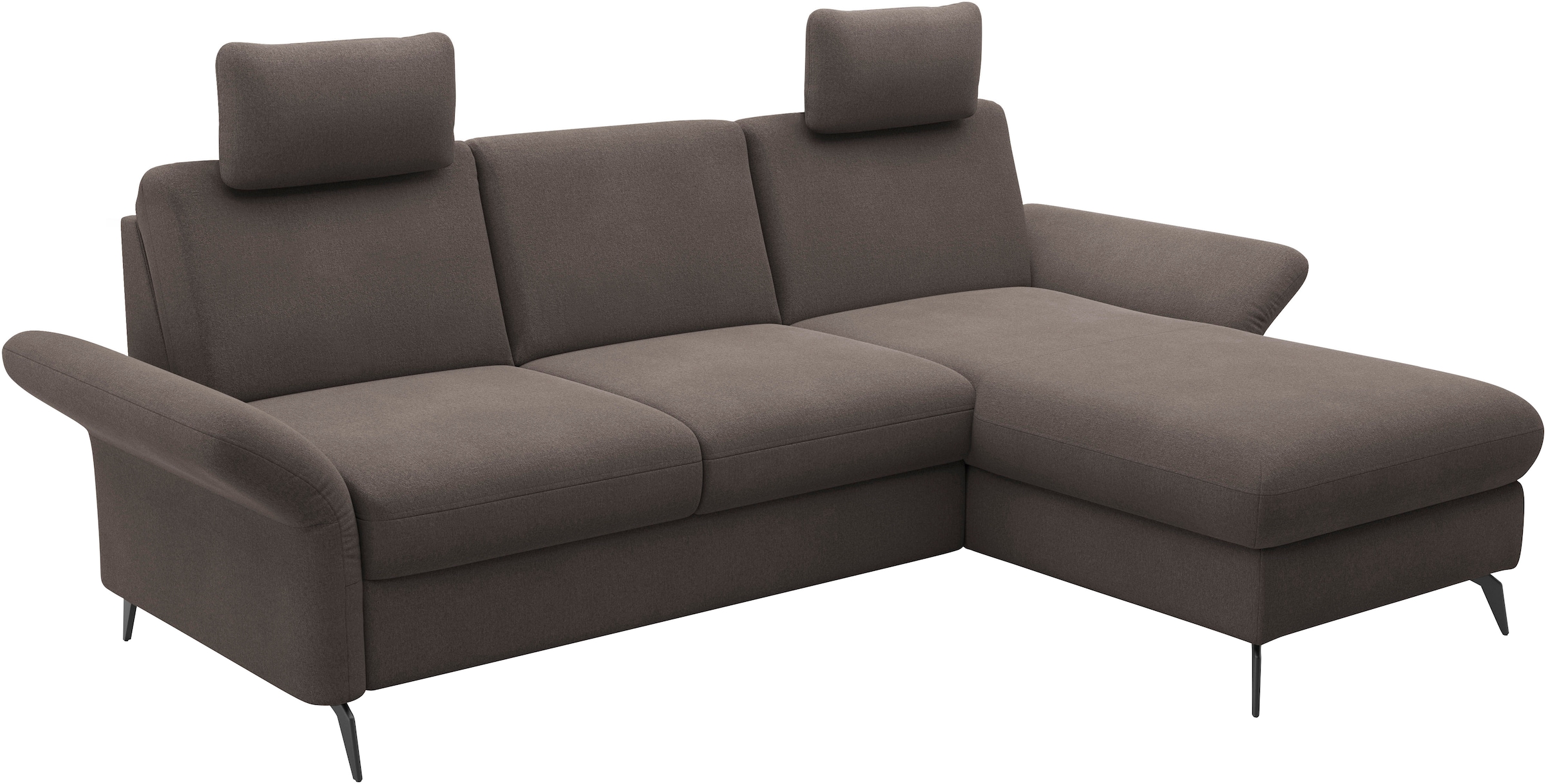 Home affaire Ecksofa »Rochelle«, optional: Armteilverstellung, klappbar, Bettkasen