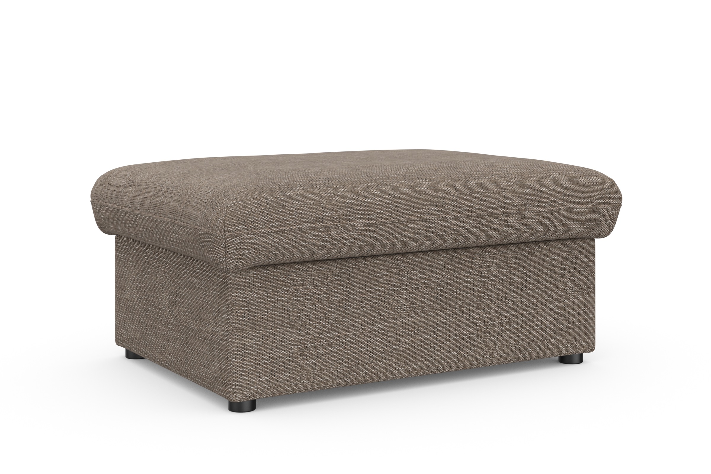 DOMO collection Hocker »Topper«, mit Wellenunterfederung, auf Kunststoffgleitern