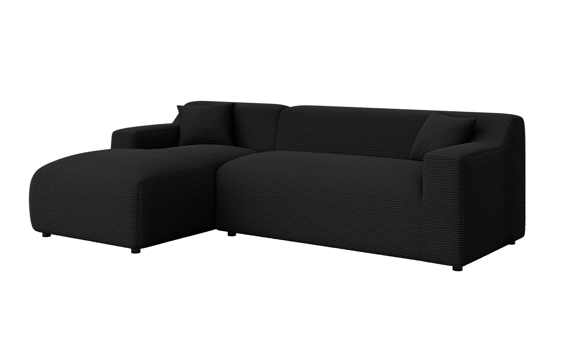 Home affaire Ecksofa »LILLIANA Designsofa, L-Form mit Recamiere rechts/links bestellbar«, L-Form mit Wellenunterfederung, Maße B/T/H: 256/160/76 cm