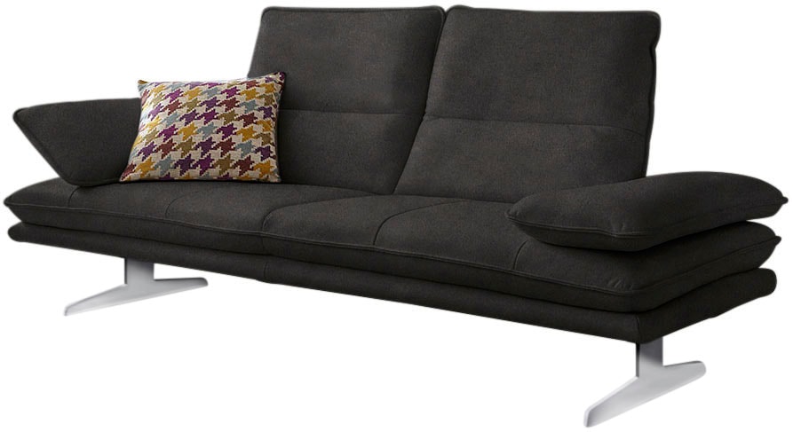 W.SCHILLIG 2-Sitzer "broadway, Designsofa mit tollem Sitzkomfort, Breite 216cm" Sitztiefenverstellung, Kopfteil- & Seitenteilverstellung, Breite 216cm