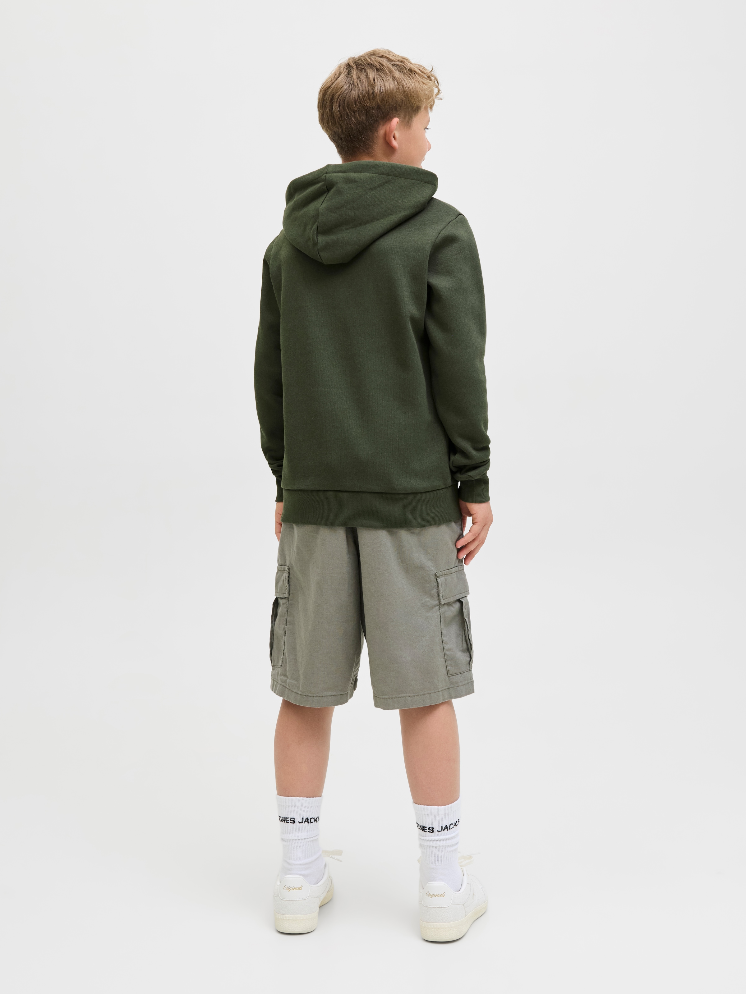 Jack & Jones Junior Kapuzensweatshirt »JJECORP mit Druck, Kängurutasche, pflegeleicht«, Baumwollmischung, regular fit
