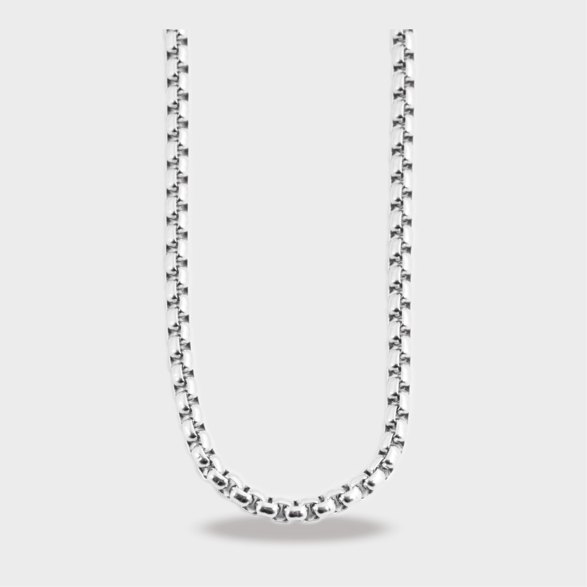 Gliederkette ADELIA´S "Unisex Halskette – Venezianerkette aus Edelstahl 60 cm", silber, Halsketten, Damen, 60cm, Edelstahl, Gliederkette, Zum Verschenken an Menschen, die Ihnen am Herzen liegen