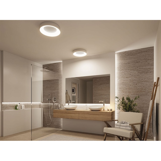 Paulmann LED Deckenleuchte »Selection Bathroom Casca IP44 1x23W 400mm Alu  230V Metall/Kunststoff«, 1 flammig-flammig, WhiteSwitch | BAUR