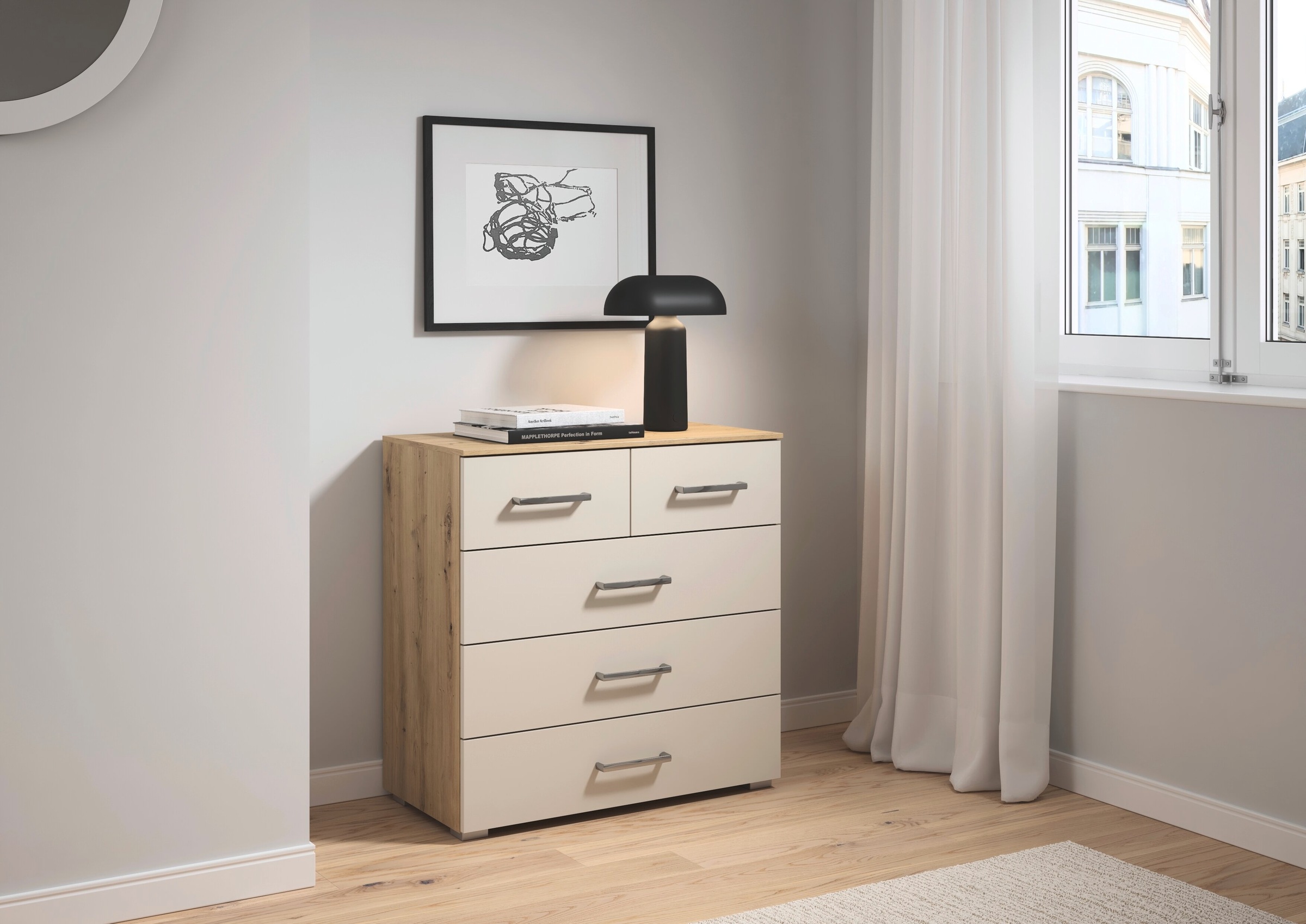 rauch Kommode "Gamma" Breite 80 cm / Höhe 81 cm, verschiedene Griffvariante günstig online kaufen