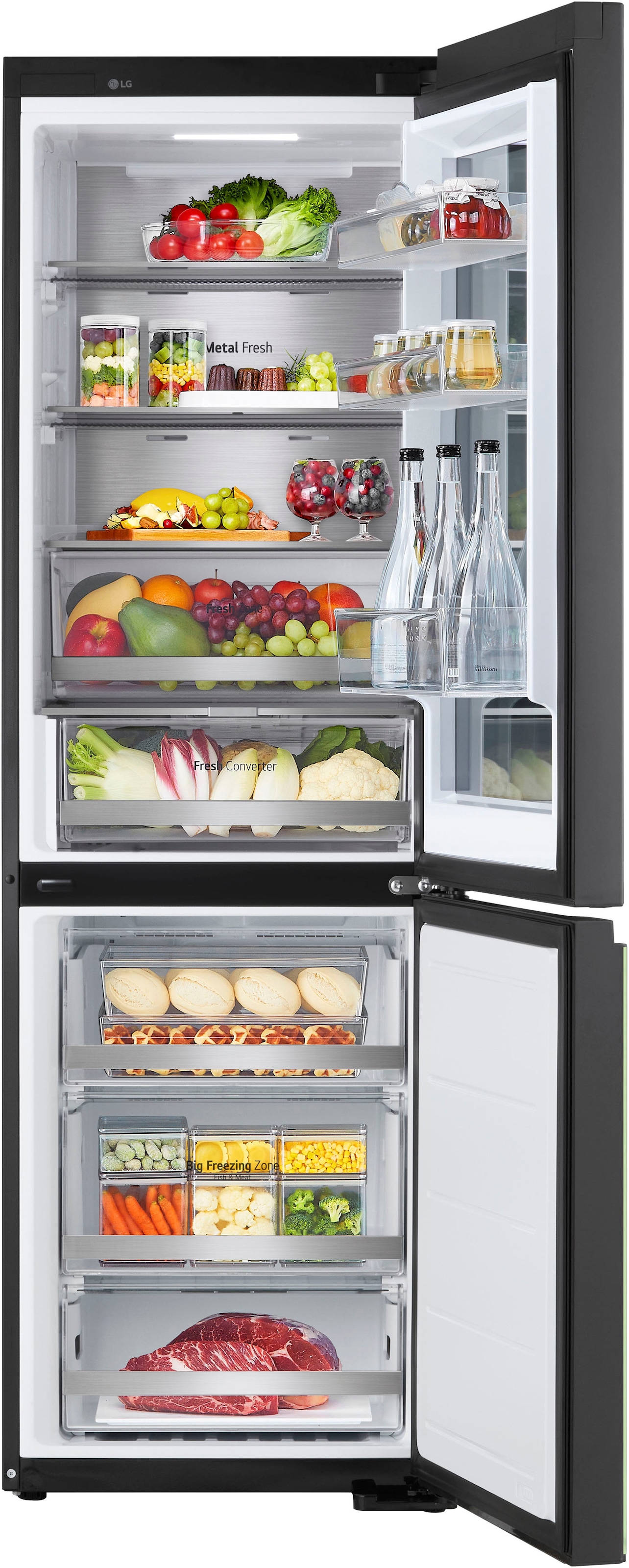 LG Kühl-/Gefrierkombination InstaView® »GBG719MDNN« 187 cm hoch 59,5 cm breit