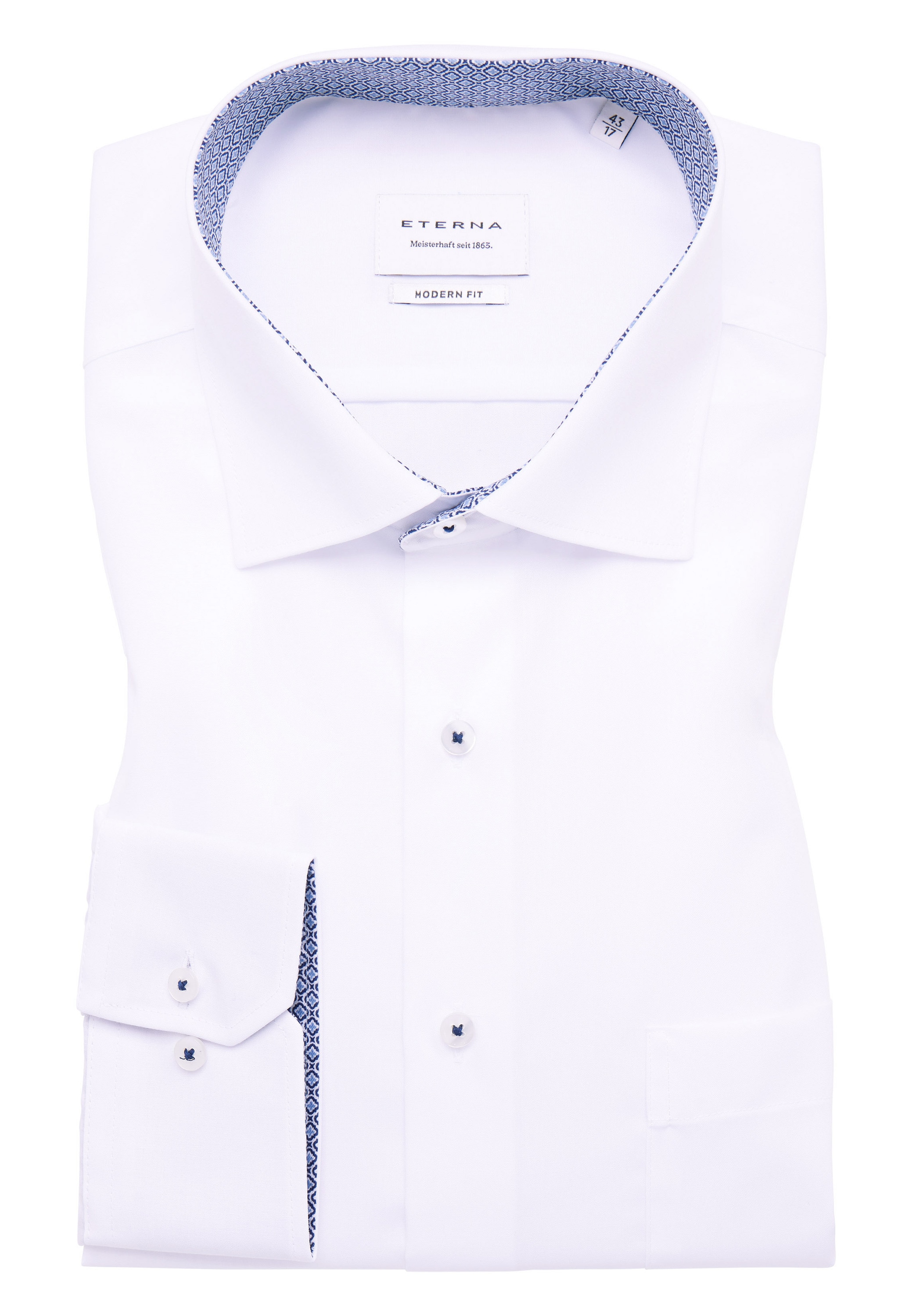 Eterna Langarmhemd »MODERN FIT«, NON IRON (bügelfrei)