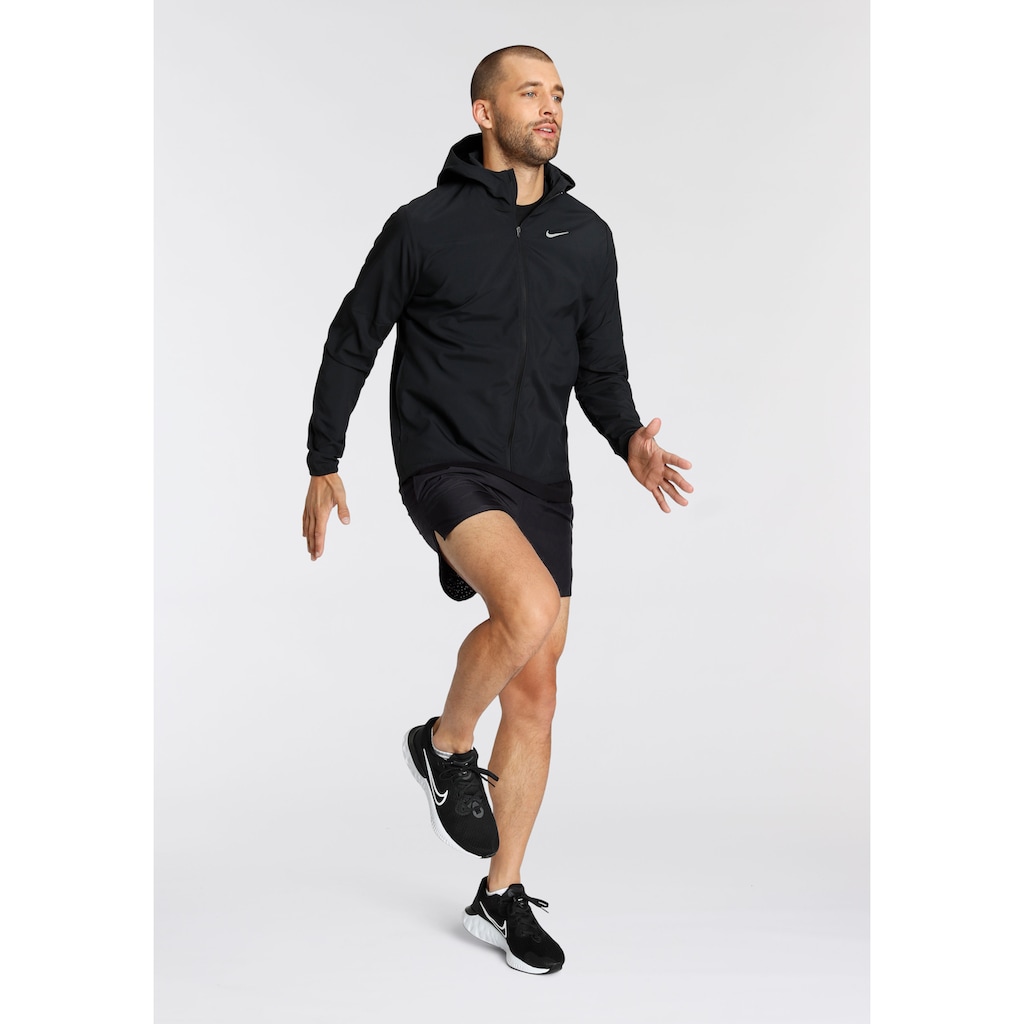 Nike Laufjacke »RUN STRIPE MENS WOVEN RUNNING JACKE«, mit Kapuze