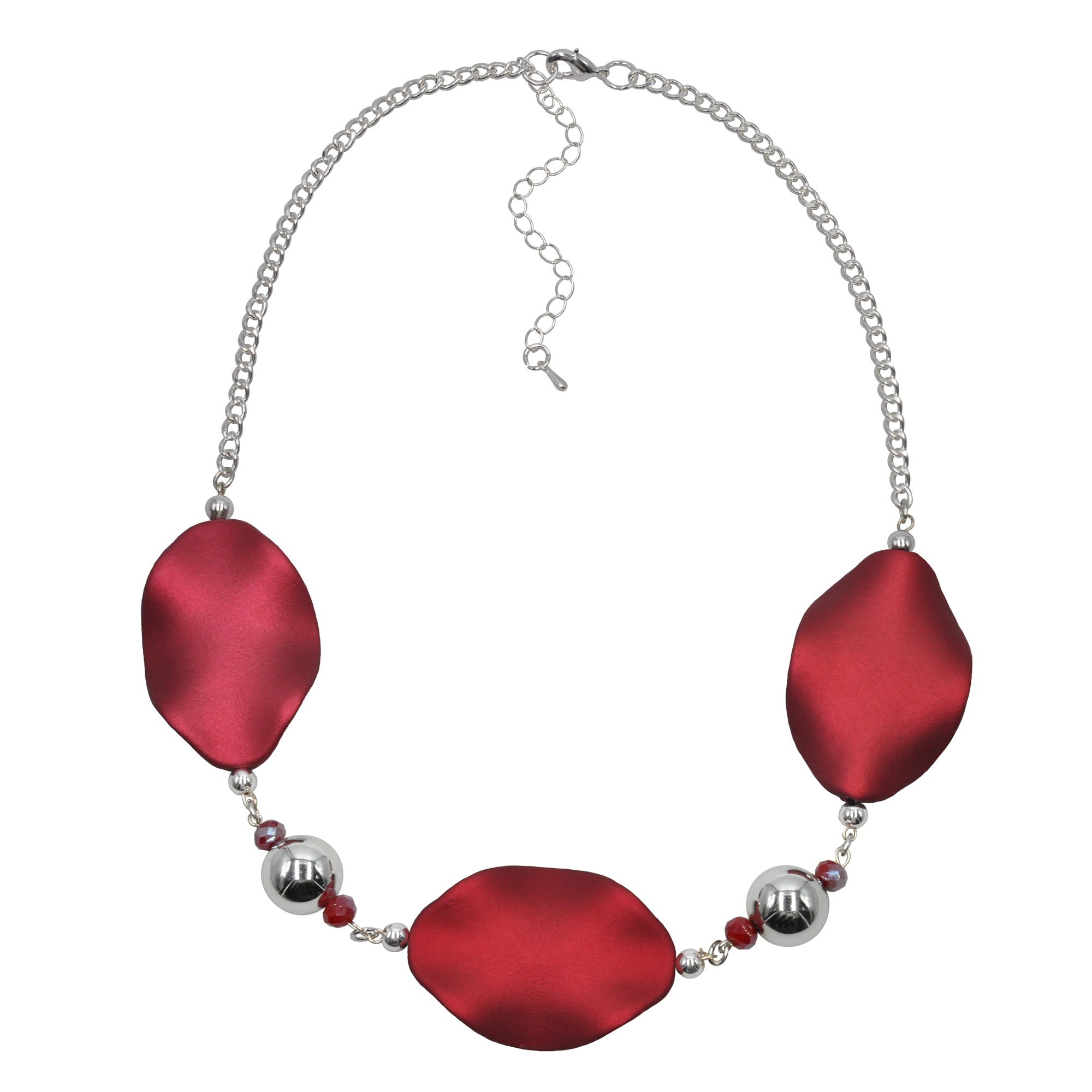 Steuer Paar Ohrhänger "Metall glanz Glasstein bordeaux rot" günstig online kaufen