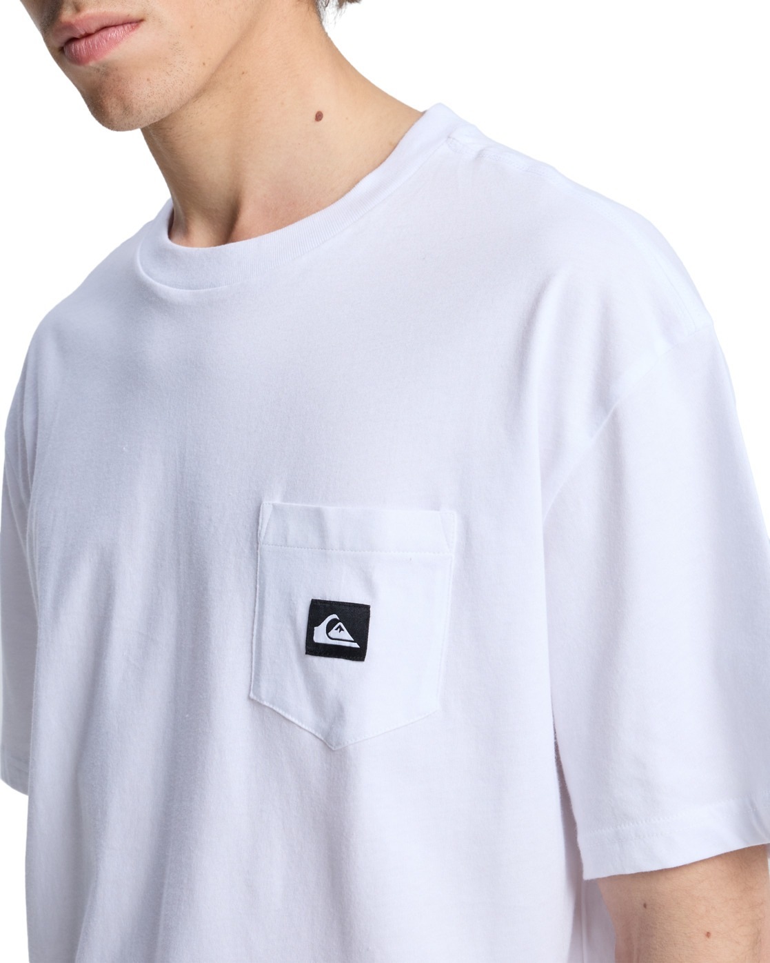 Quiksilver T-shirt à Manches Courtes Salt Water Pocket White L Homme 3