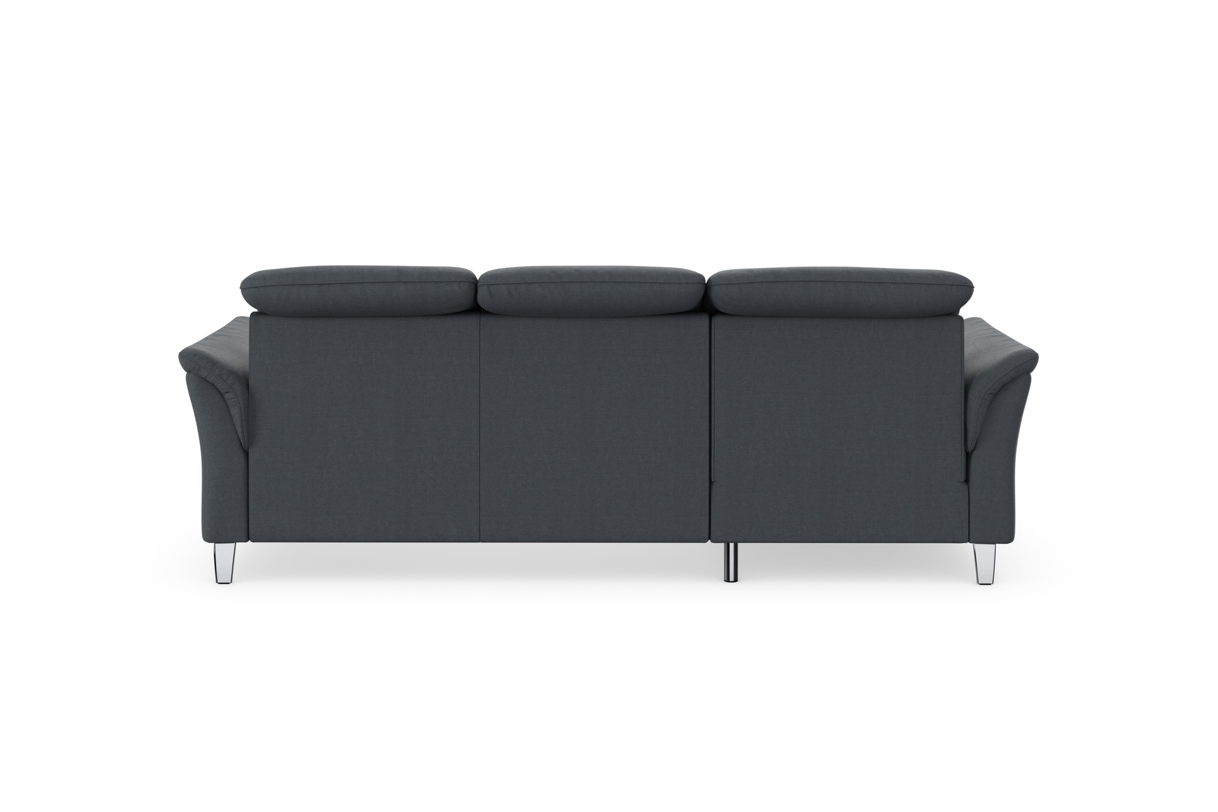 Ecksofa SIT & MORE "Maggiore L-Form", grau (dunkelgrau), B:258cm H:88cm T:173cm, 98% Polyester, 2% Polyamid, Sofas, Ecksofa, wahlweise mit Kopfteilverstellung, Bettfunktion und Bettkasten 3
