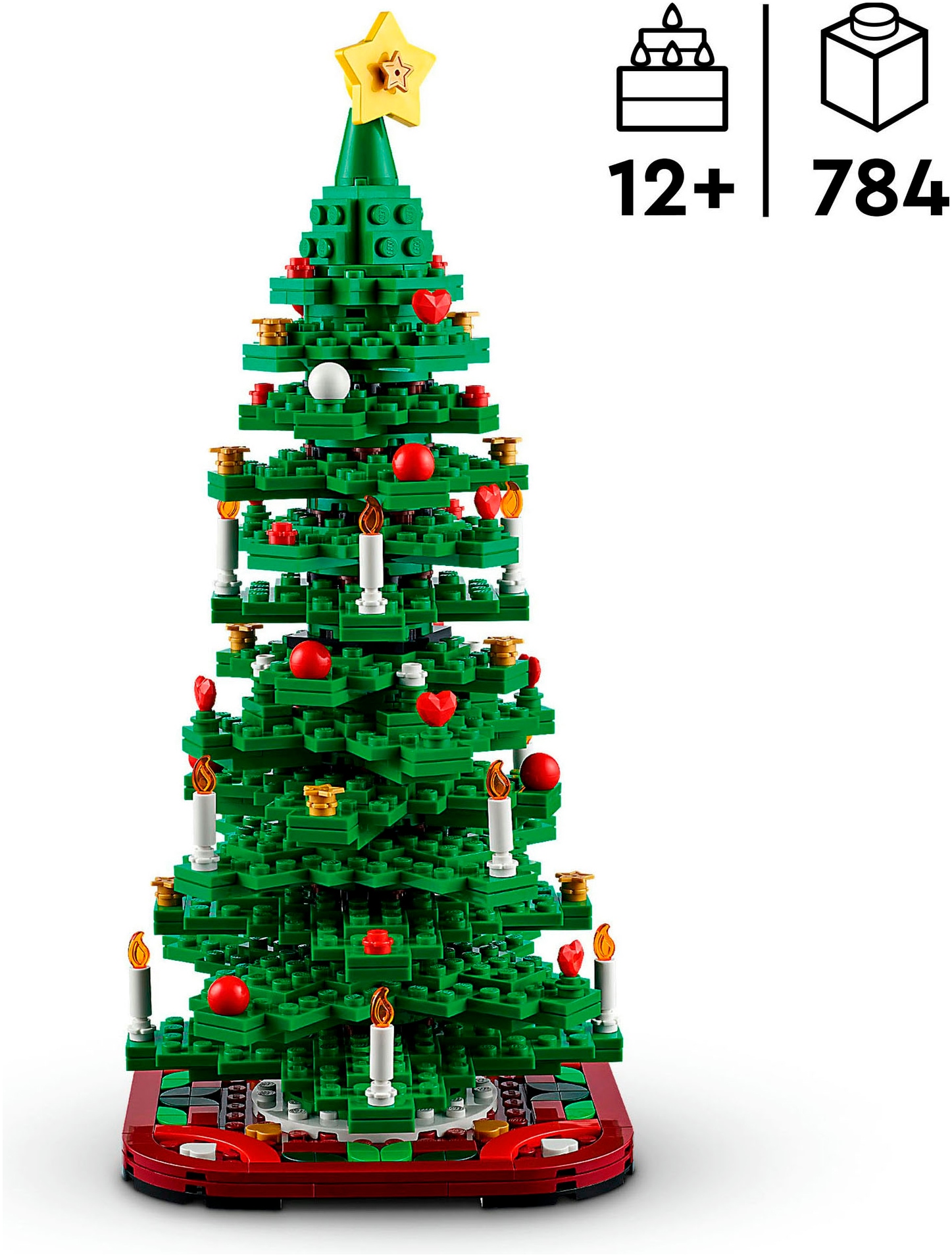 LEGO® Konstruktionsspielsteine »Weihnachtsbaum (40573), LEGO Iconic«, (784 St.), Made in Europe