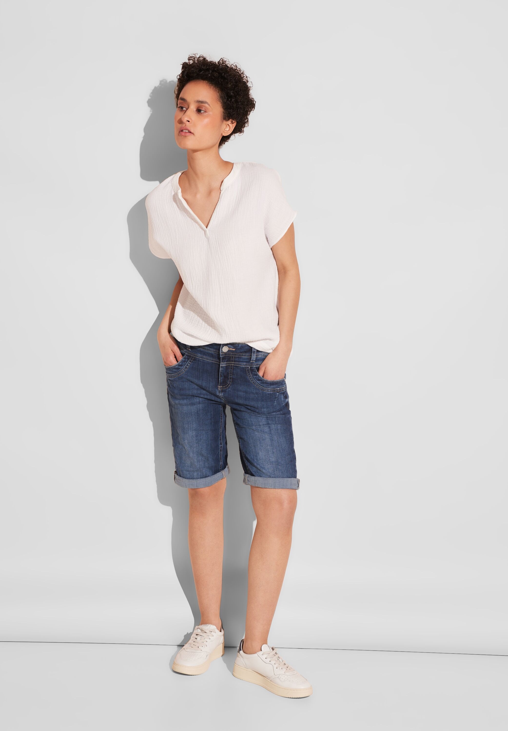 Thumbnail - STREET ONE Bermudas "Style Jane", Sommerhose mit Ziernaht