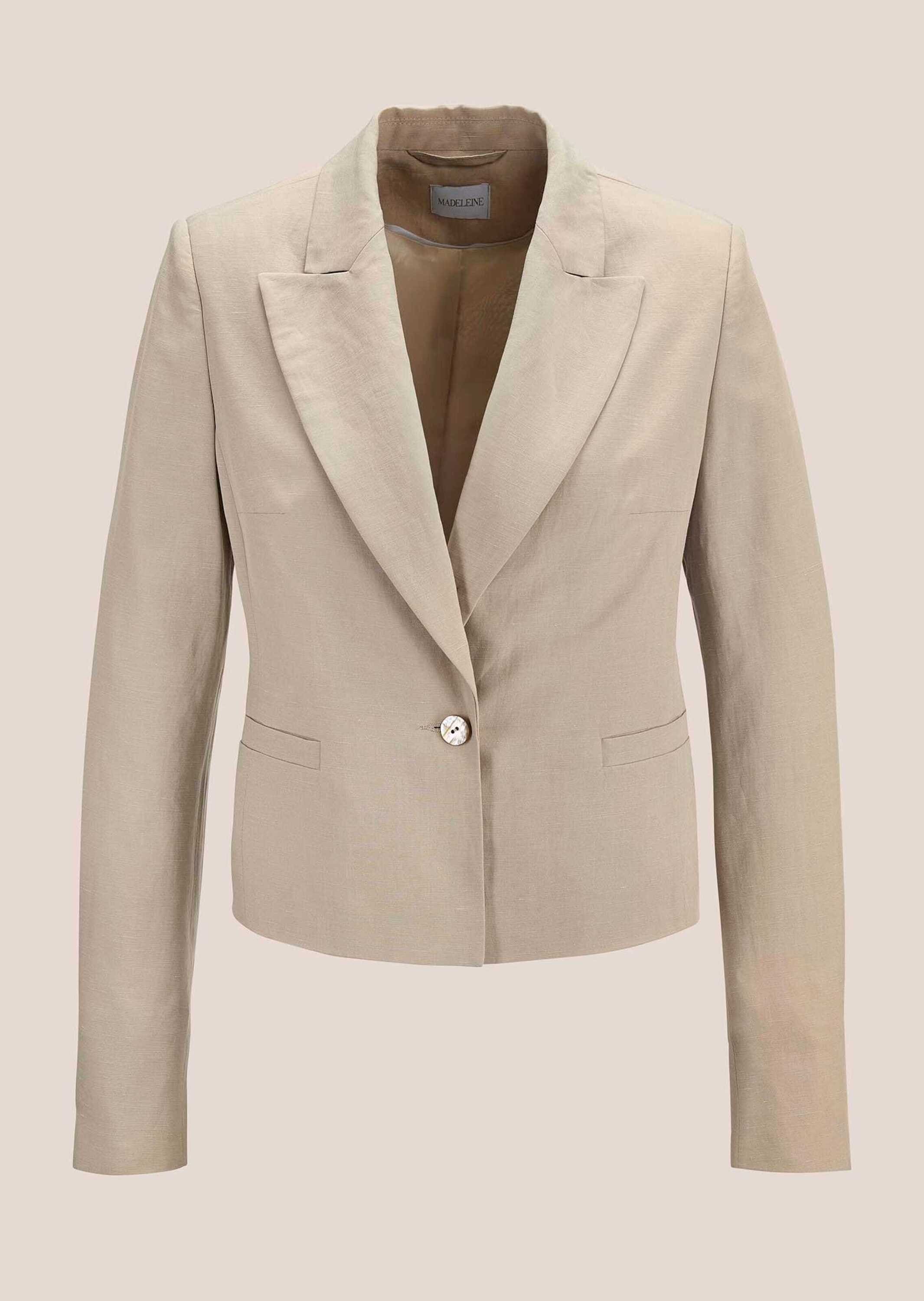 MADELEINE Jackenblazer "Blazer Kurzblazer mit Leinen" günstig online kaufen
