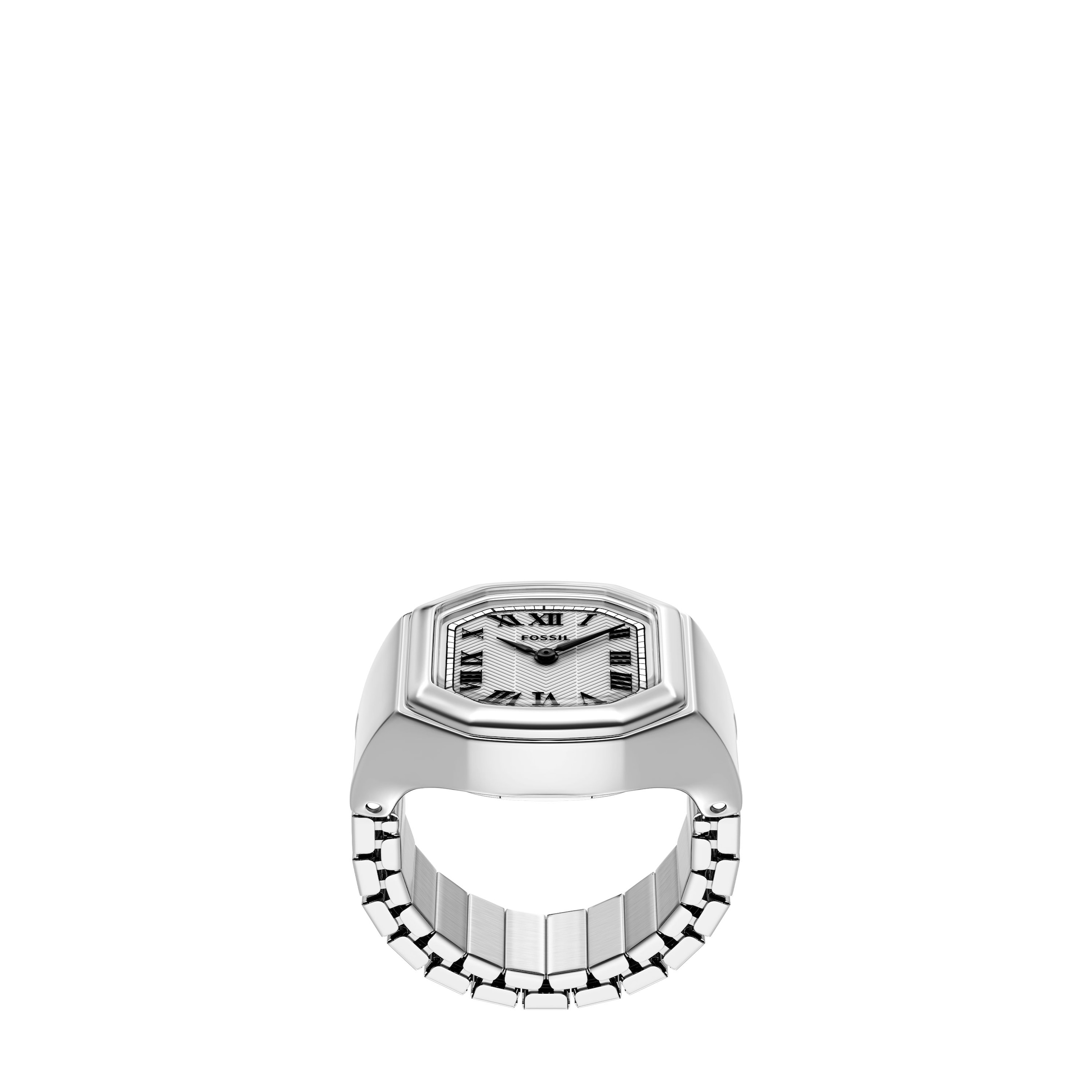 Fossil Quarzuhr »Watch Ring« Armbanduhr, Damenuhr, Edelstahlarmband, analog