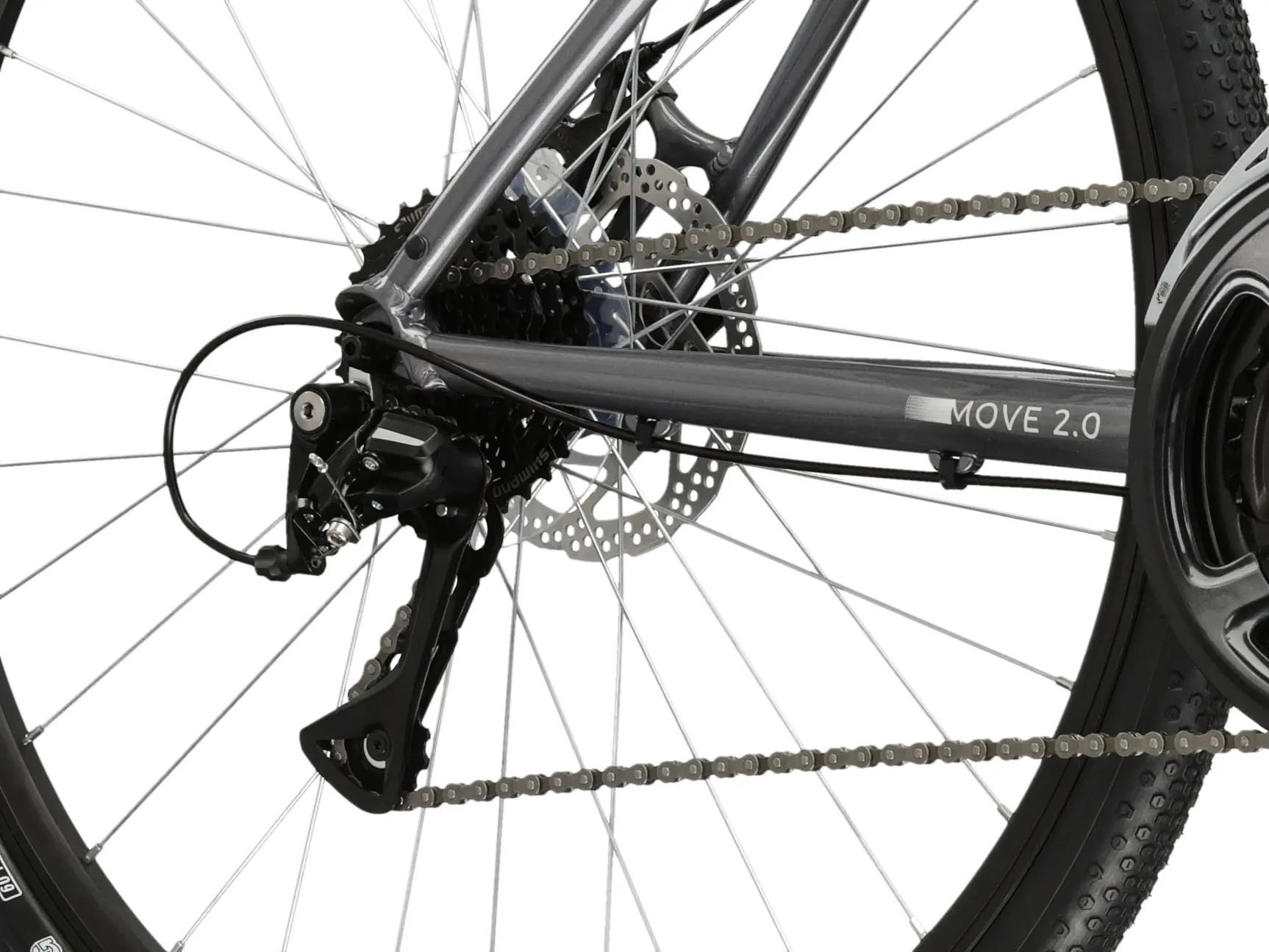 Kross Crossrad »Crossrad Damen 28" Move 2.0 grau 24 Gänge« 24 Gang Shimano ACERA M3020 Schaltwerk Kettenschaltung