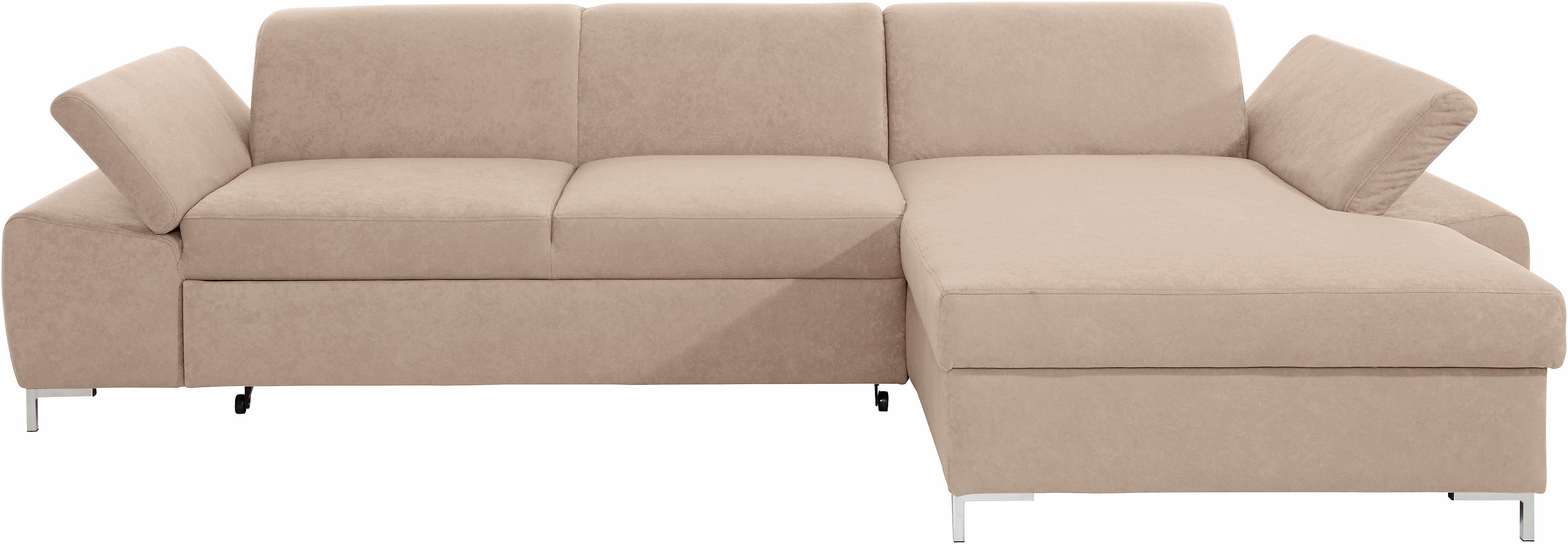 DOMO collection Ecksofa Santana, wahlweise mit Bettfunktion