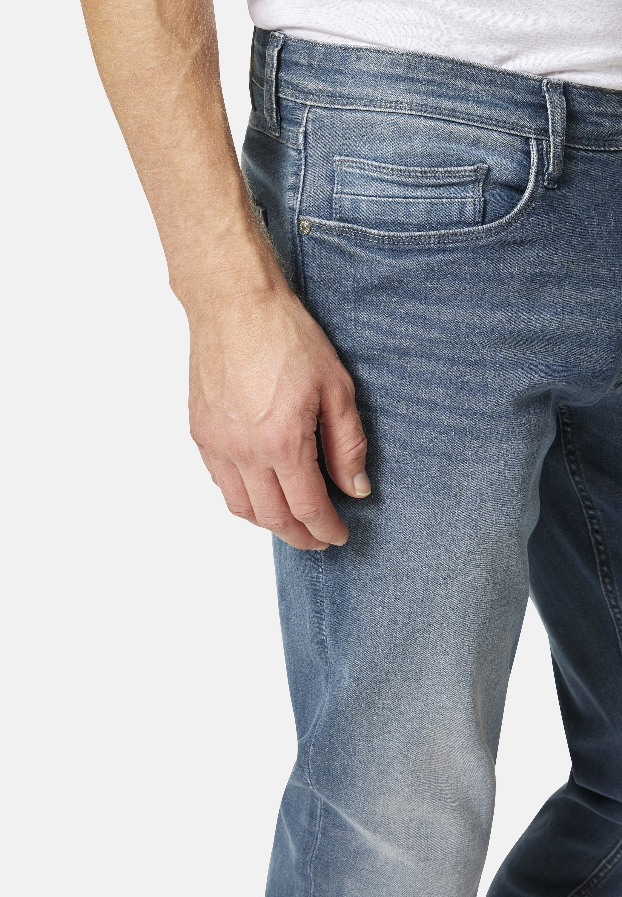 Stooker Men 5-Pocket-Jeans »Glendale Season Slim Straight Fit«, Slim Straight Fit Casual Clean Wash Denim Jeans für Herren