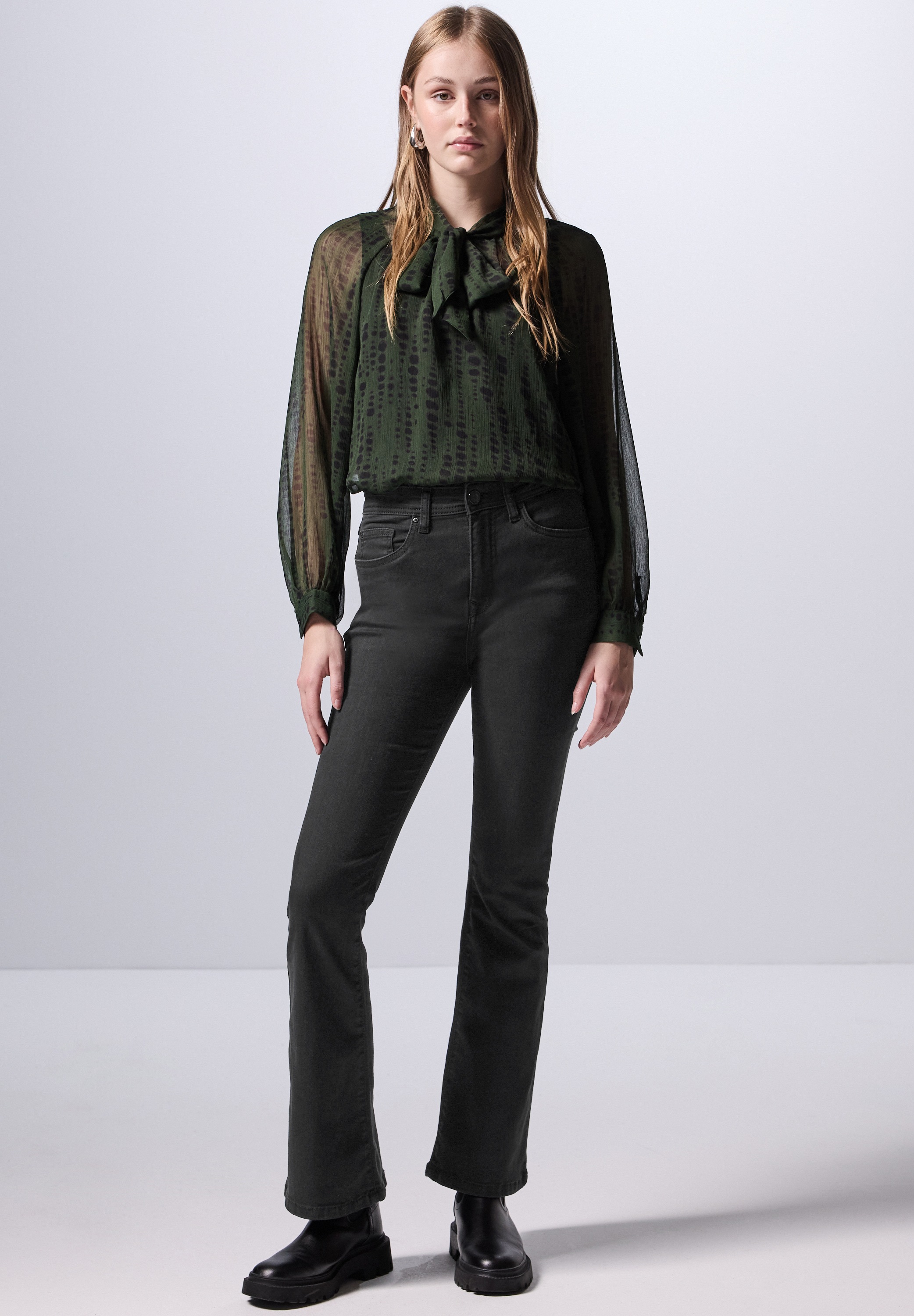 STREET ONE STUDIO Skinny-fit-Jeans, aus Baumwolle mit Stretchanteil