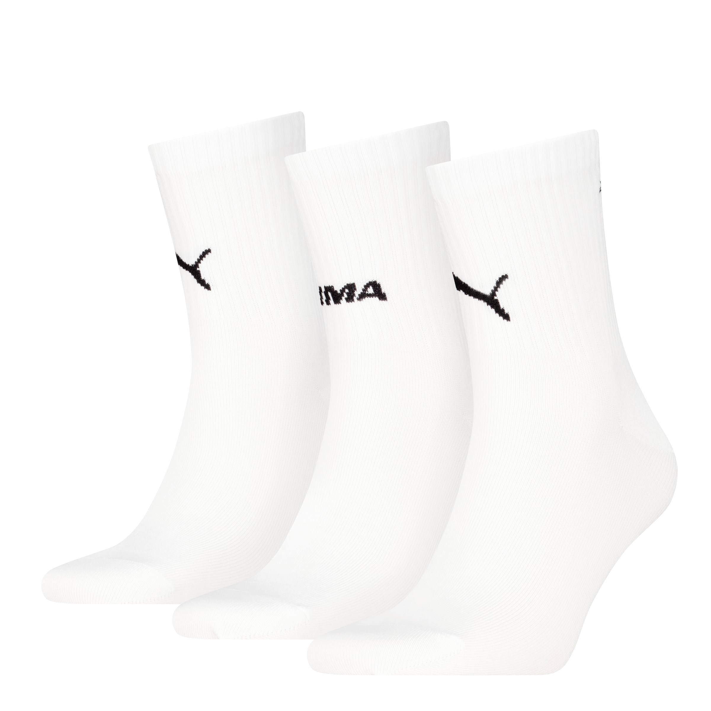 PUMA Kurzsocken »PUMA UNISEX LOGO STACKING SHORT CREW« 3 Paar, 