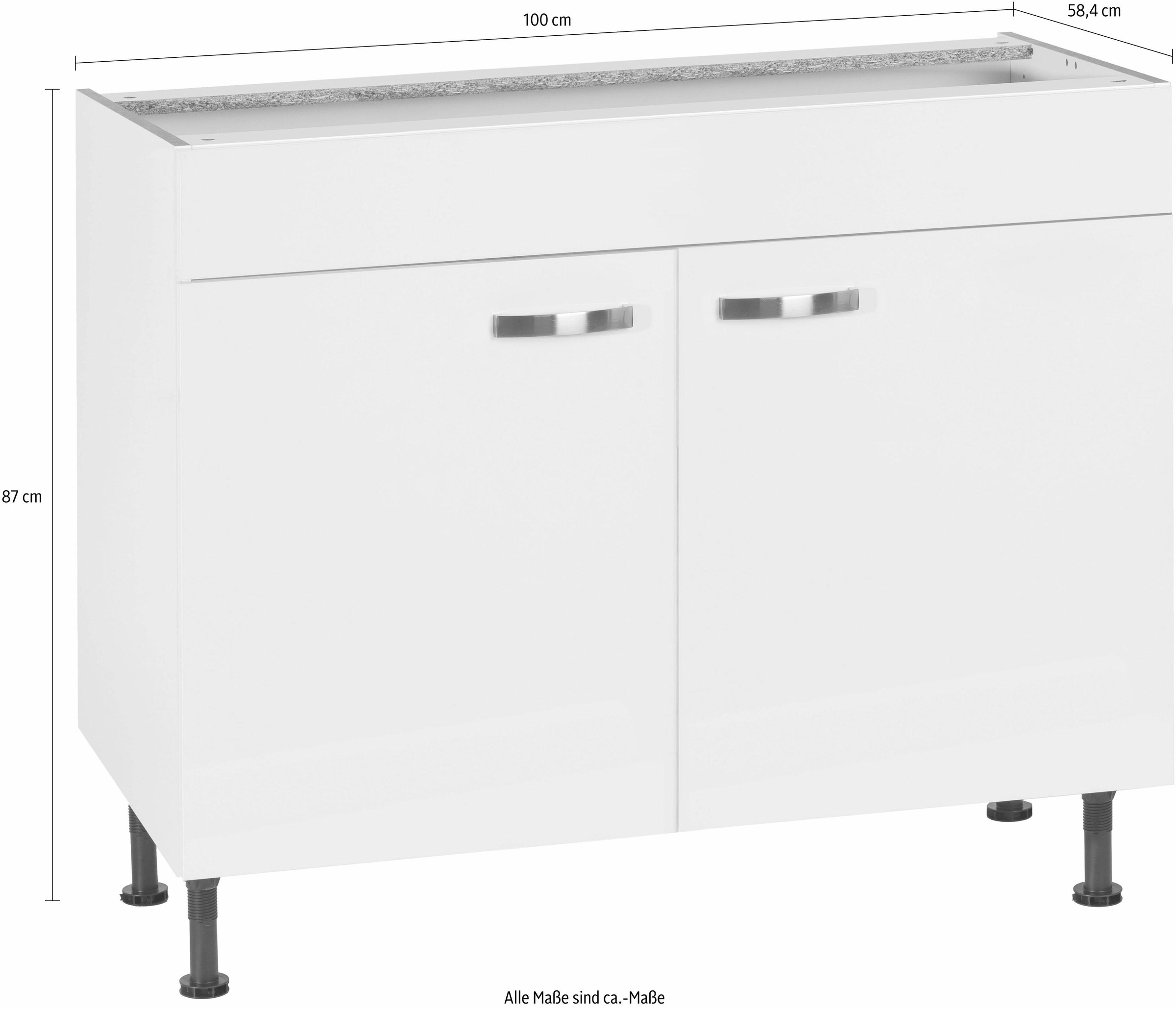 KOCHSTATION Spülenschrank »KS-Cara«, Breite 100 cm