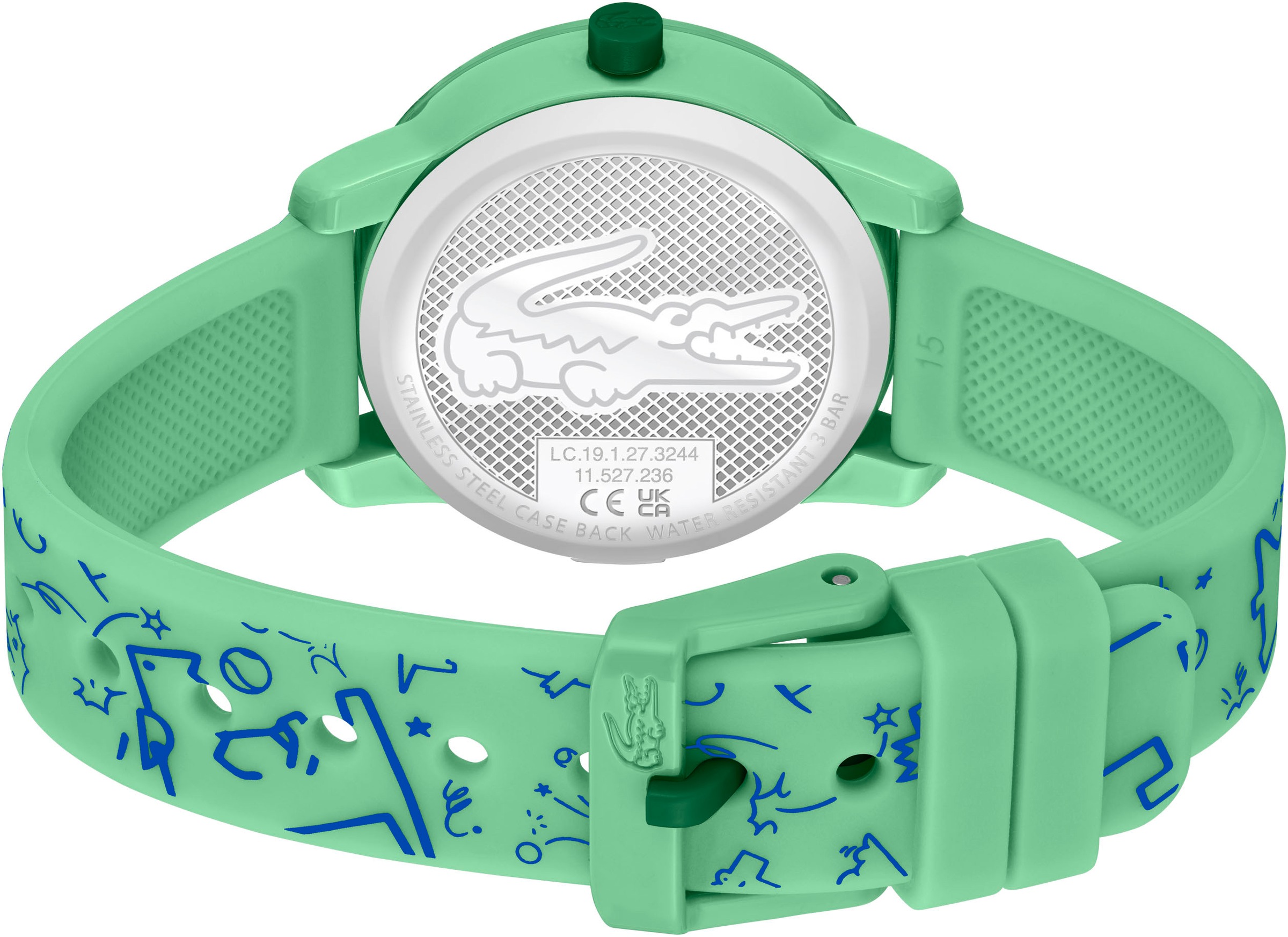 Lacoste Quarzuhr »LACOSTE.12.12 KIDS« Armbanduhr, Kinderuhr, Silikonarmband, Geschenkidee