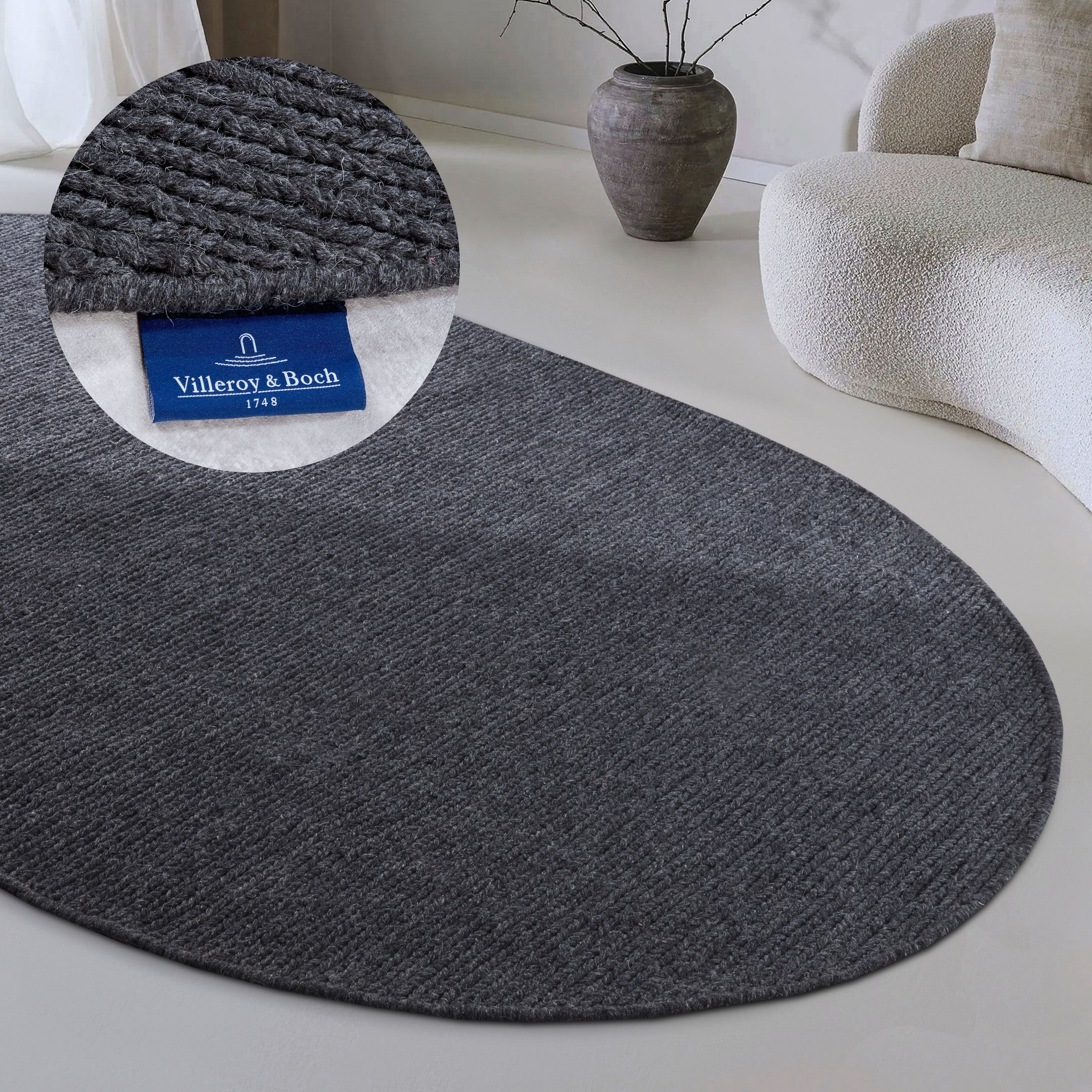 Villeroy & Boch Wollteppich "Francois" rechteckig 7 mm Höhe in rund, oval, günstig online kaufen