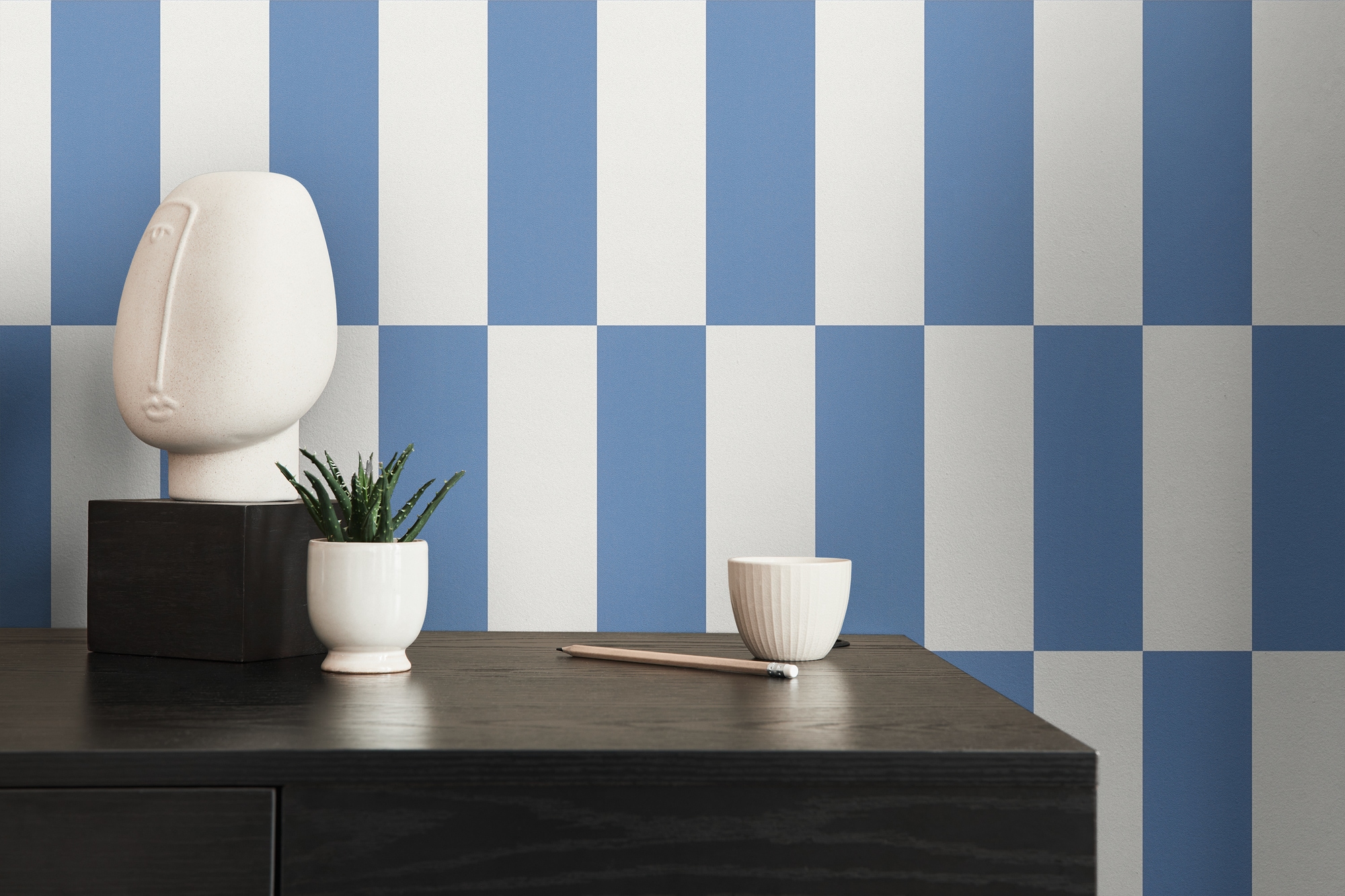 living walls "LIMITED – Schachbrett Karo" geometrisch kariert leicht strukturiert Großes Schachbrettmuster mit klarer Colorblocking-Optik